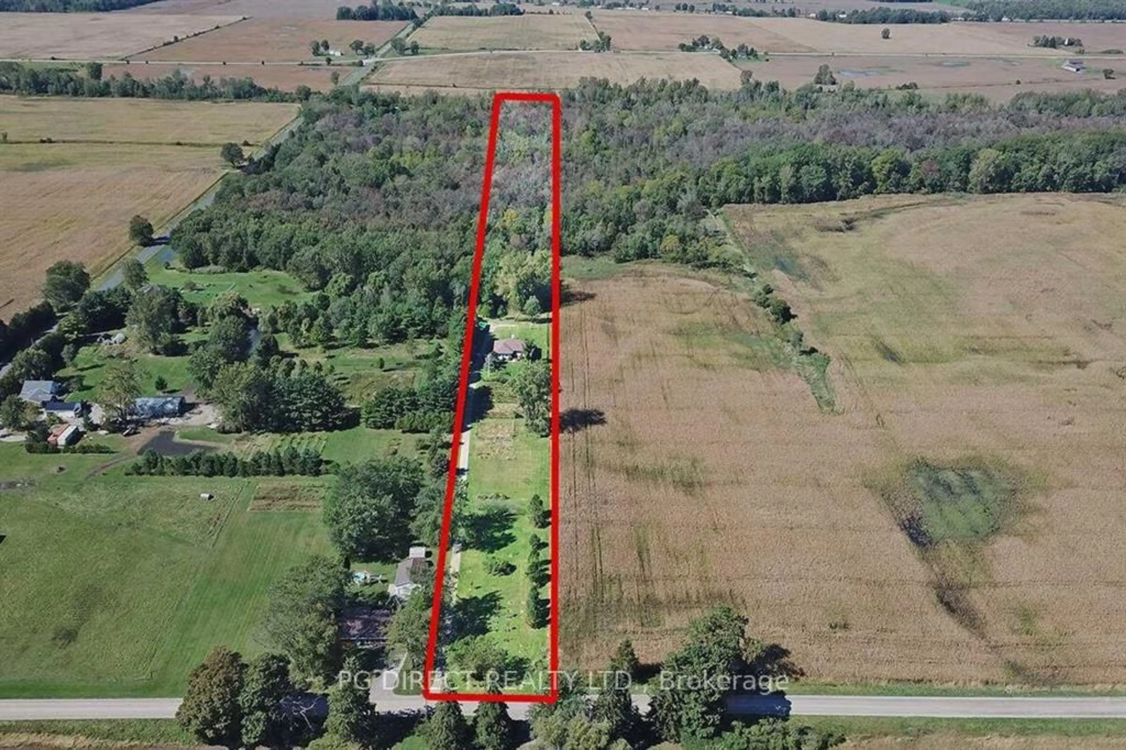 A pic from outside/outdoor area/front of a property/back of a property/a pic from drone, building for 26820 Marsh Line, Dutton/Dunwich Ontario N0L 1J0