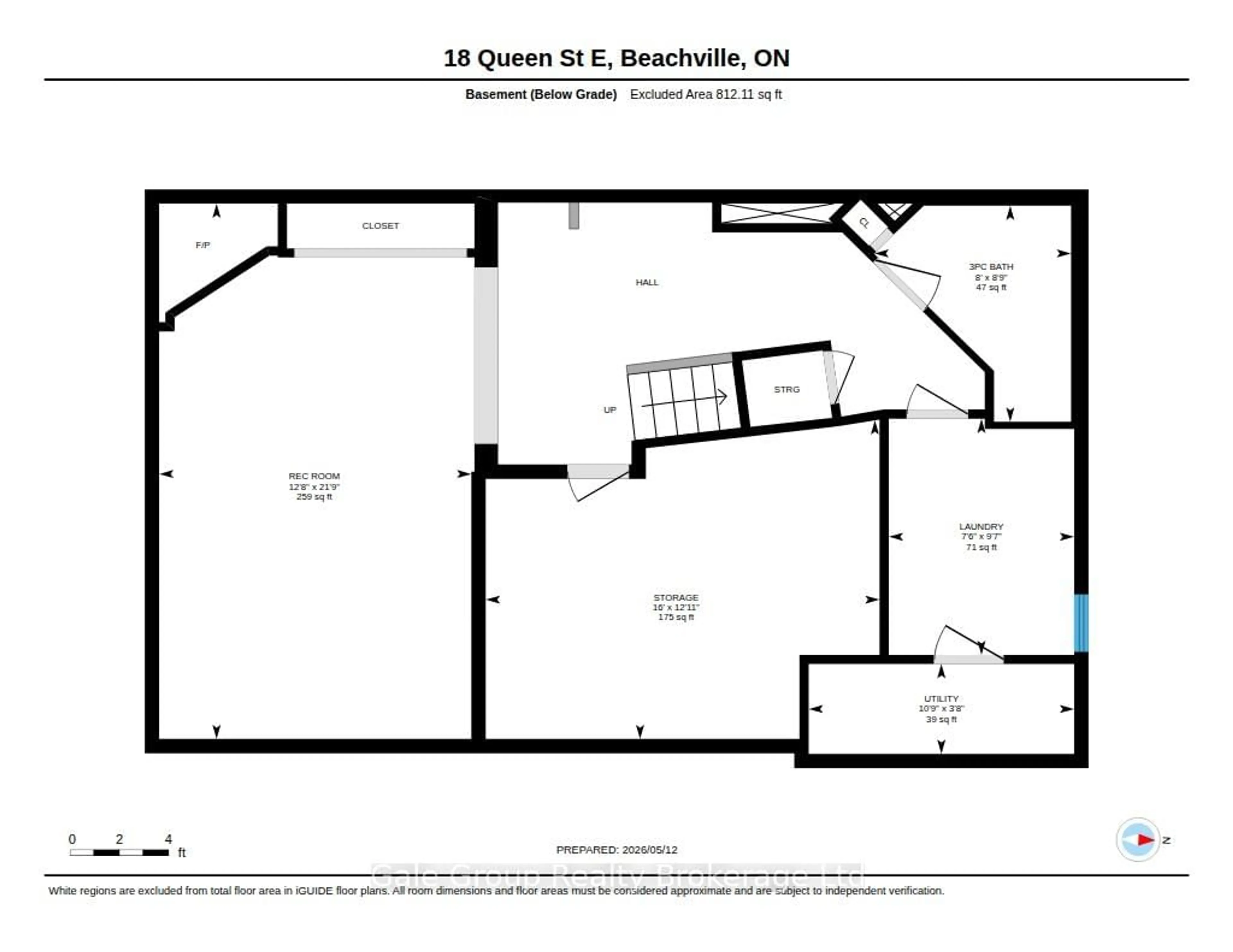 Floor plan for 18 Queen St, South-West Oxford Ontario N0J 1A0