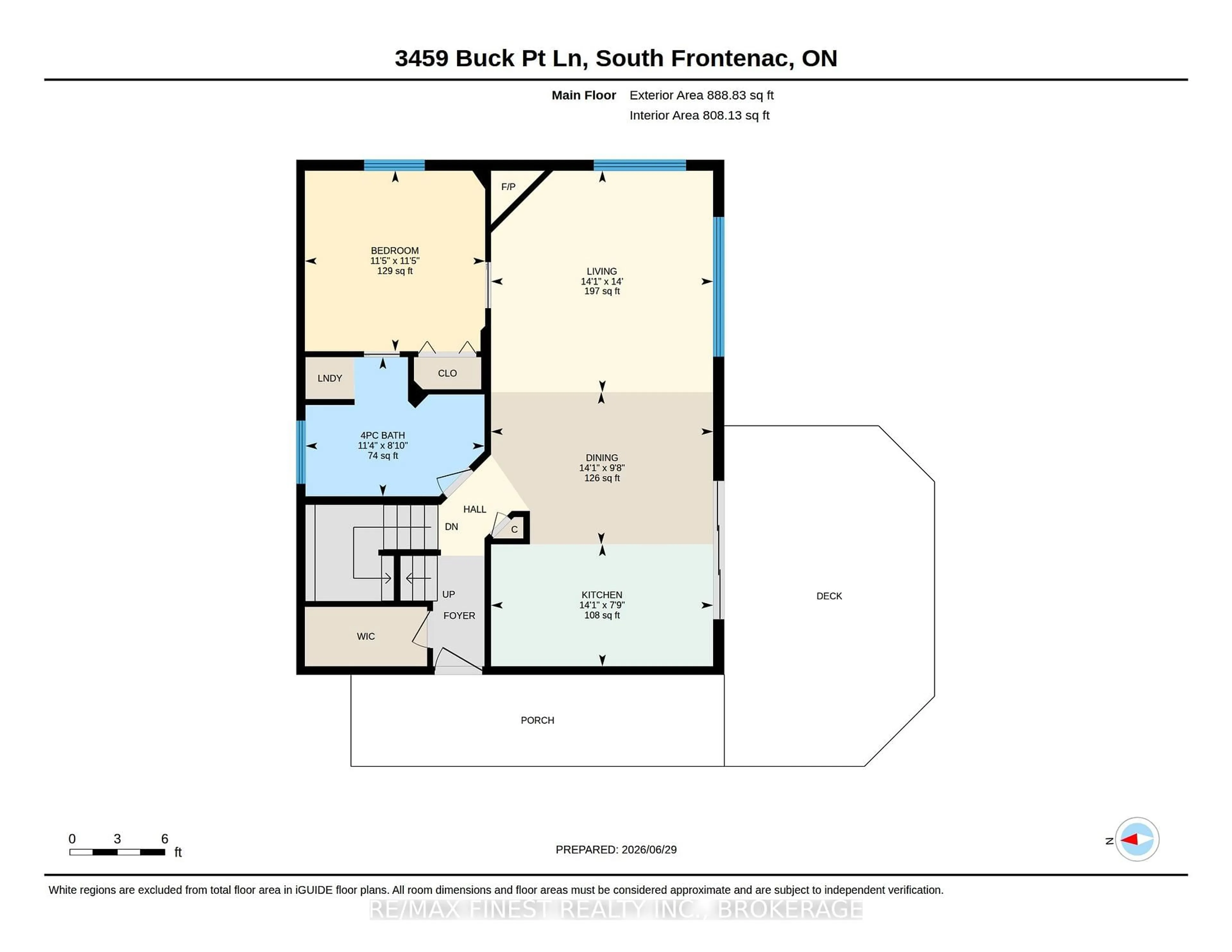 Floor plan for 3459 Buck Point Lane, Inverary Ontario K0H 1X0