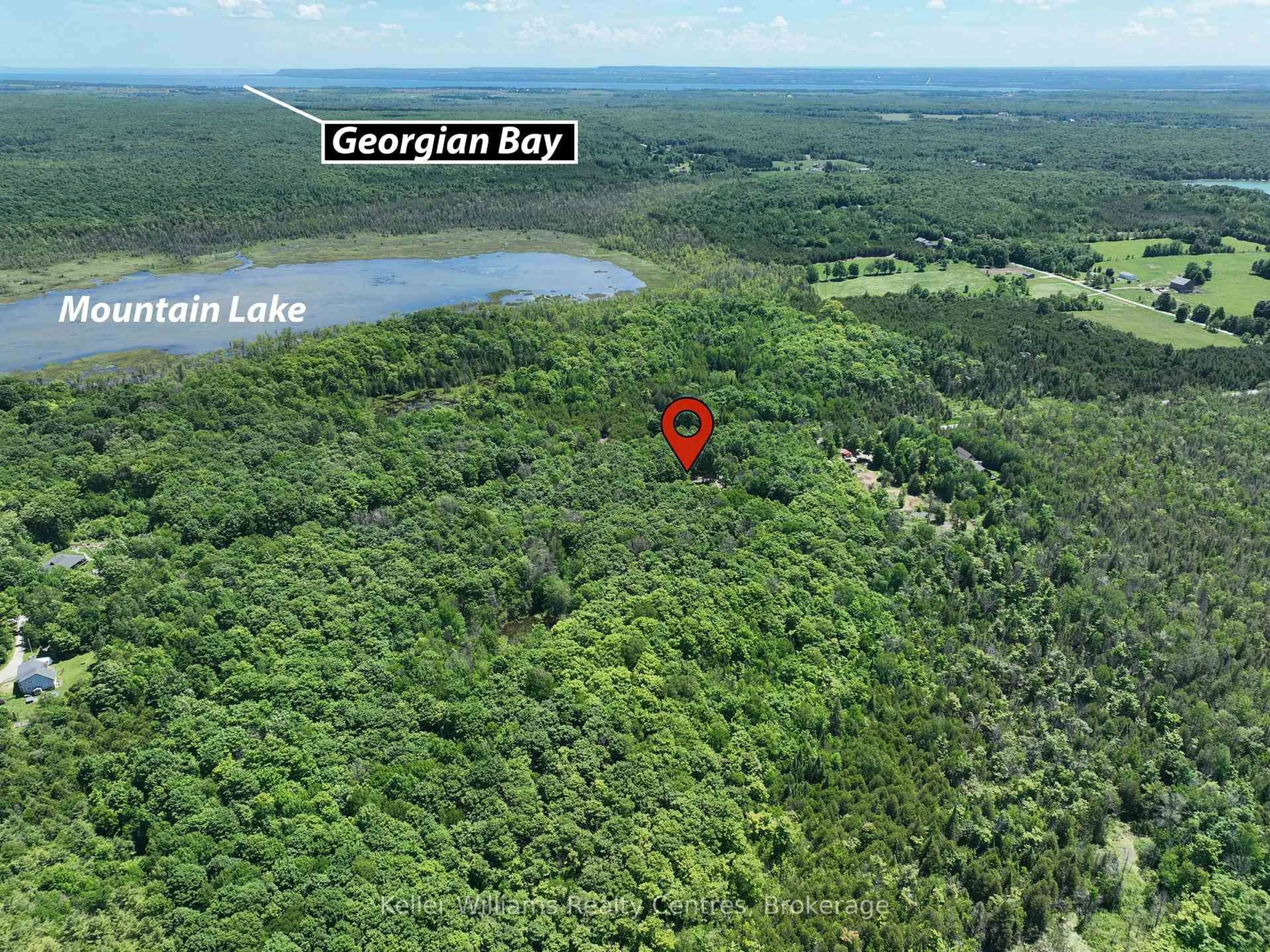 A pic from outside/outdoor area/front of a property/back of a property/a pic from drone, water/lake/river/ocean view for 382488 17 CONCESSION Rd, Georgian Bluffs Ontario N0H 2T0