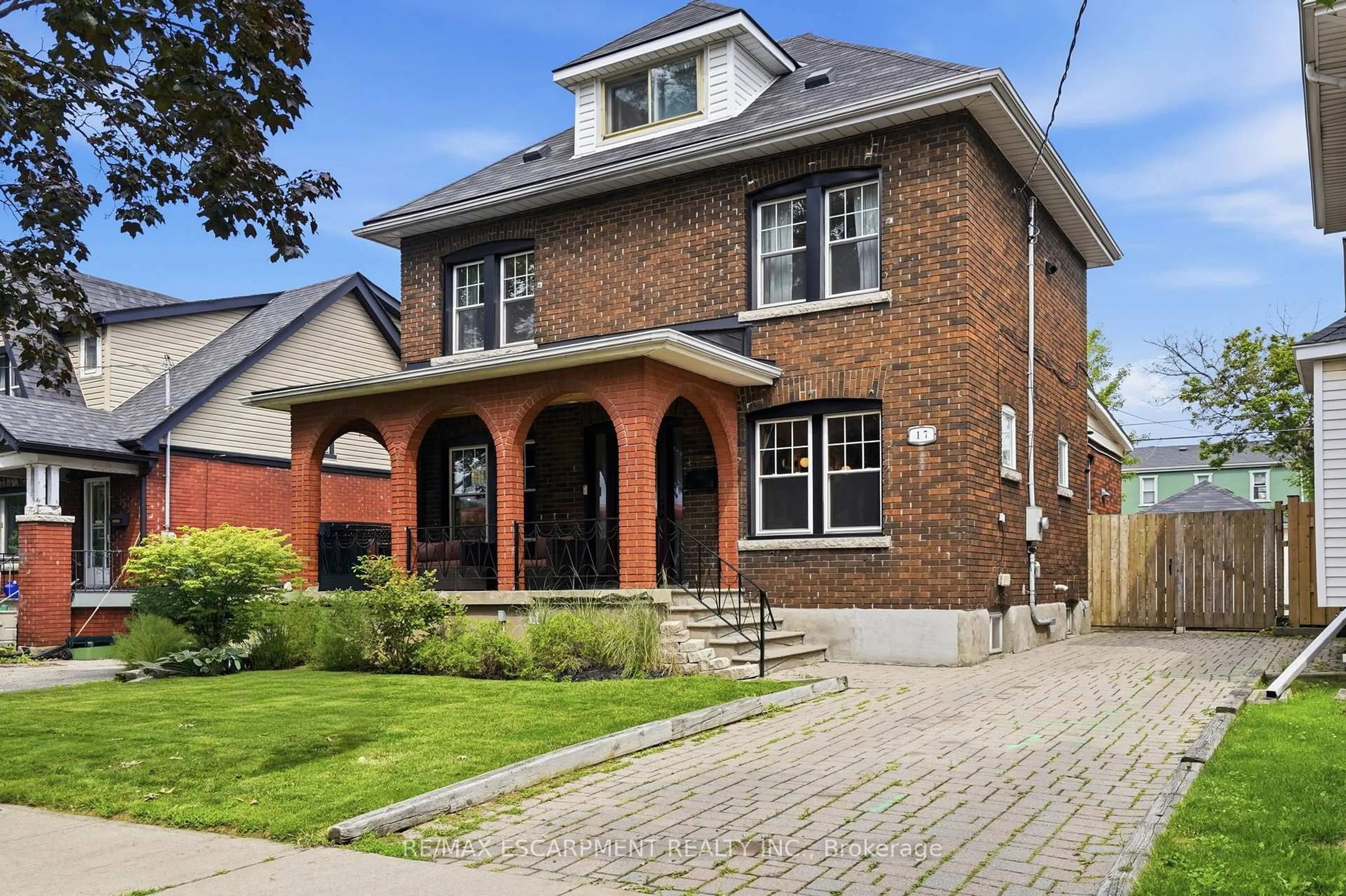 Home with brick exterior material, street for 17 Tuxedo Ave, Hamilton Ontario L8K 2R7