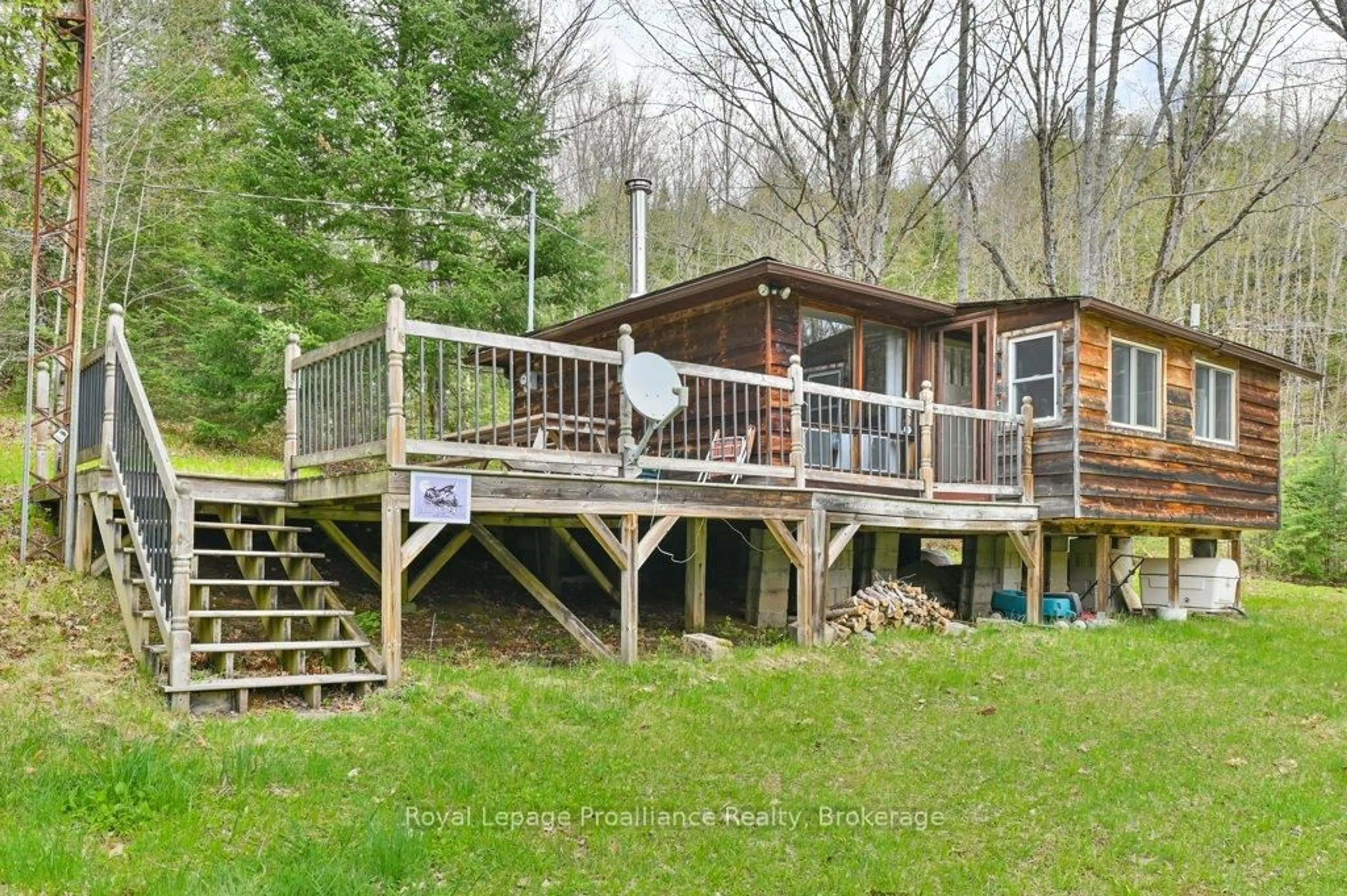 Patio, water/lake/river/ocean view for 2611 River Rd, Ompah Ontario K0H 2J0