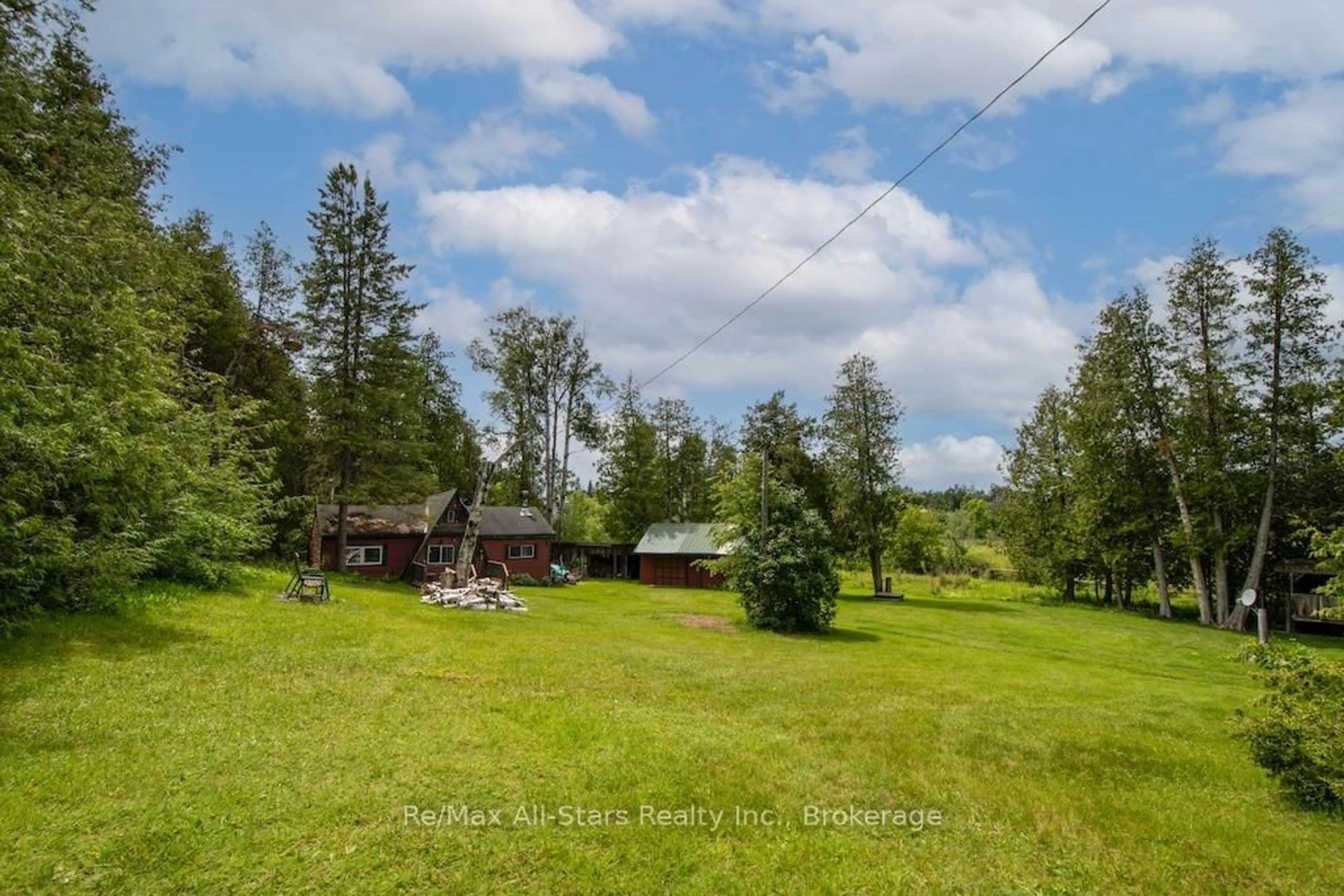 A pic from outside/outdoor area/front of a property/back of a property/a pic from drone, forest/trees view for 111 Wagar Rd, Kawartha Lakes Ontario K0M 1G0