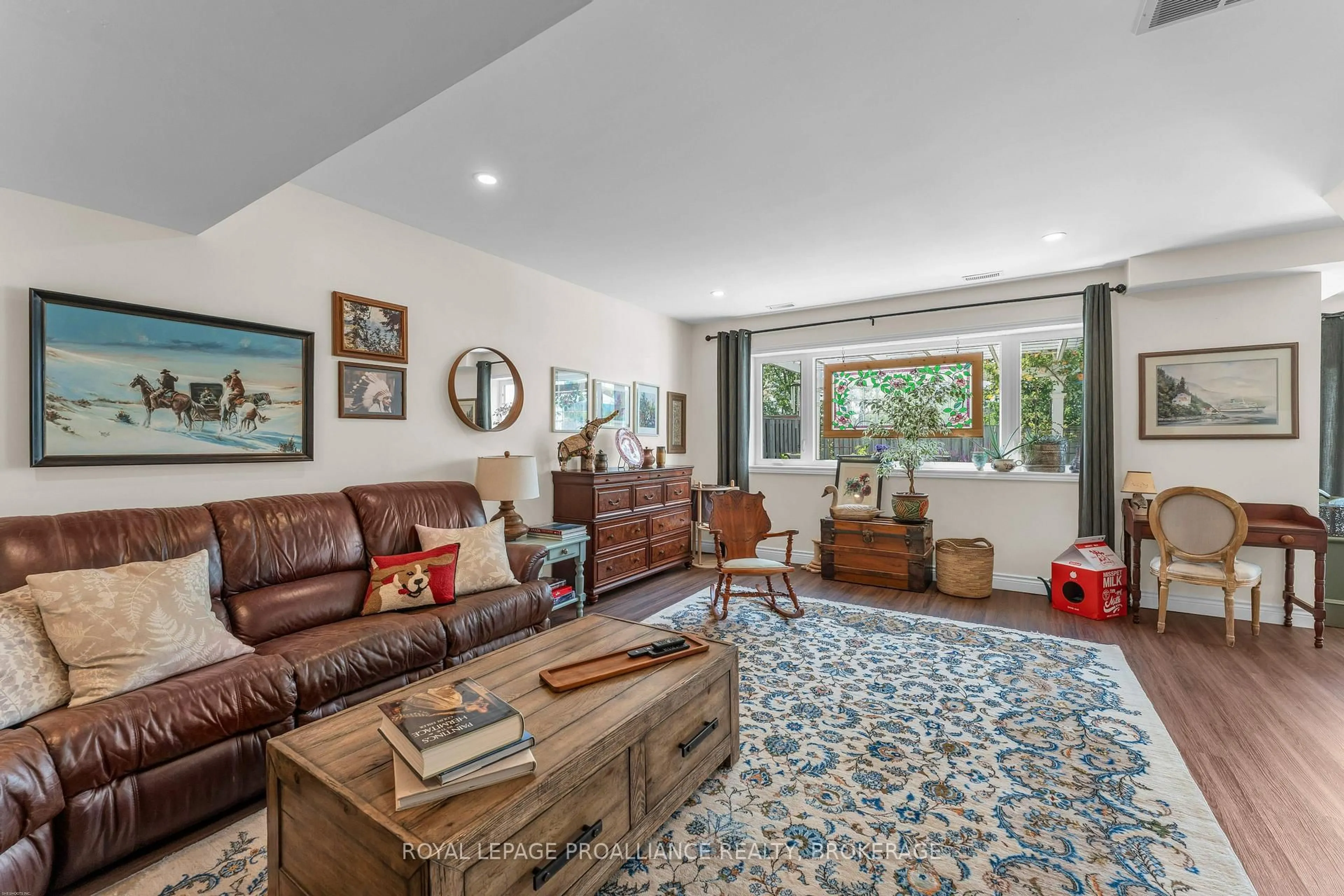 Living room with furniture, ceramic/tile floor for 861 Windermere Dr, Kingston Ontario K7P 0N5