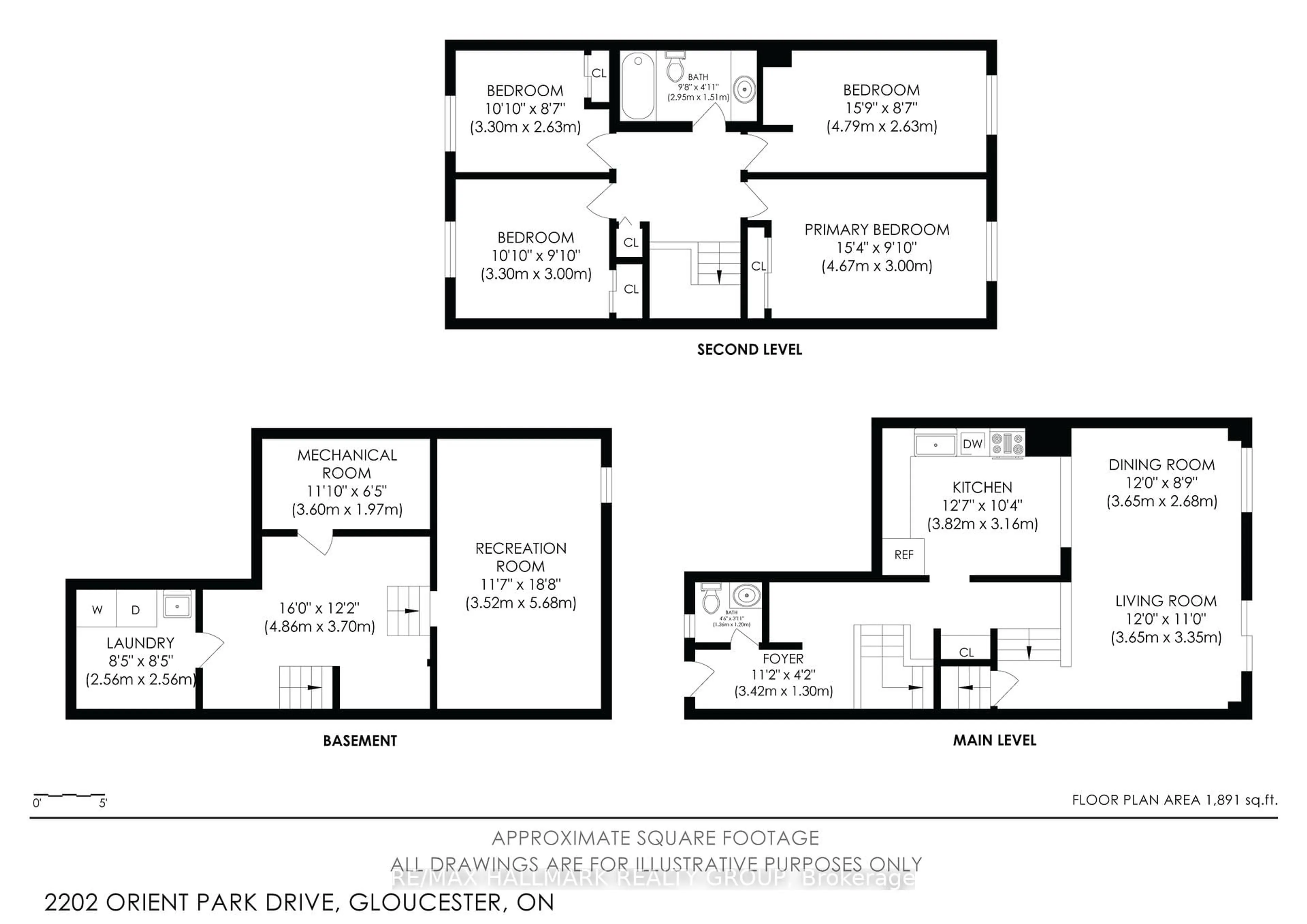 Floor plan for 2202 Orient Park Dr #48, Ottawa Ontario K1B 4W2