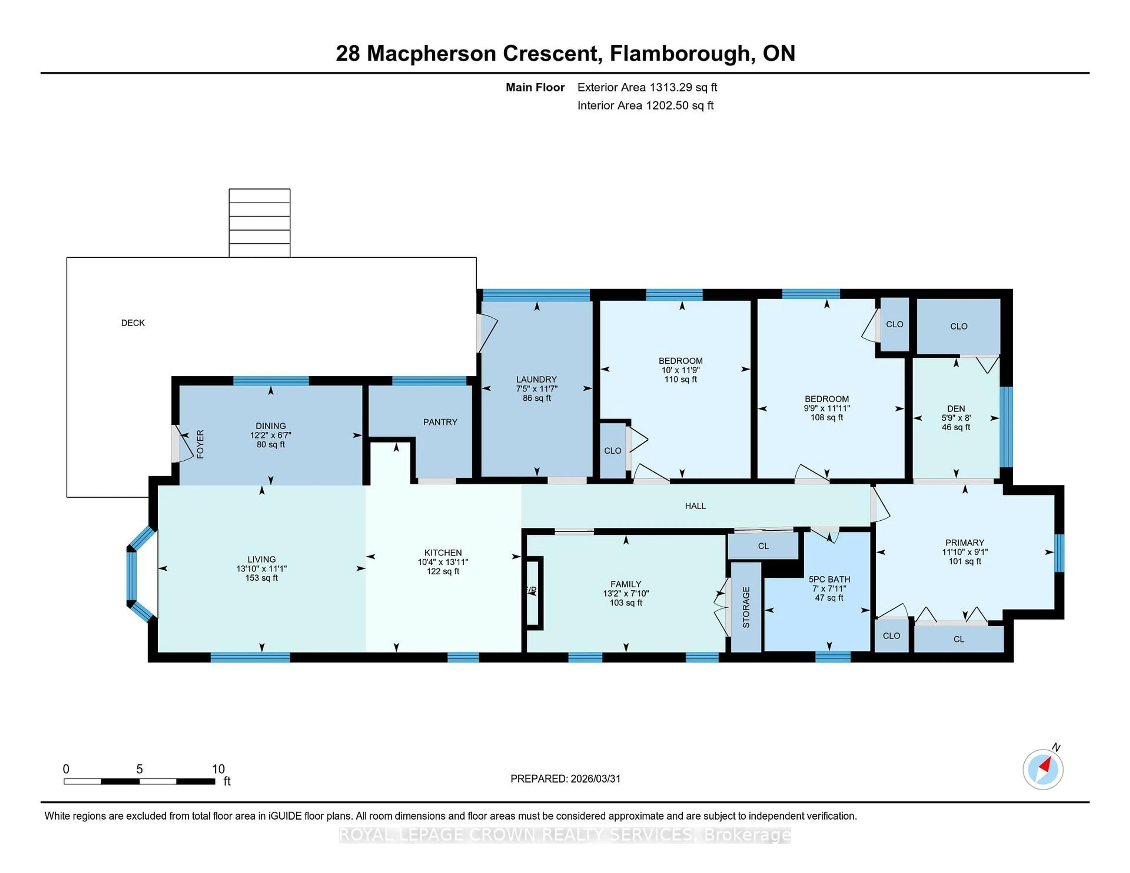 Floor plan for 28 MacPherson Cres, Hamilton Ontario N0B 2J0