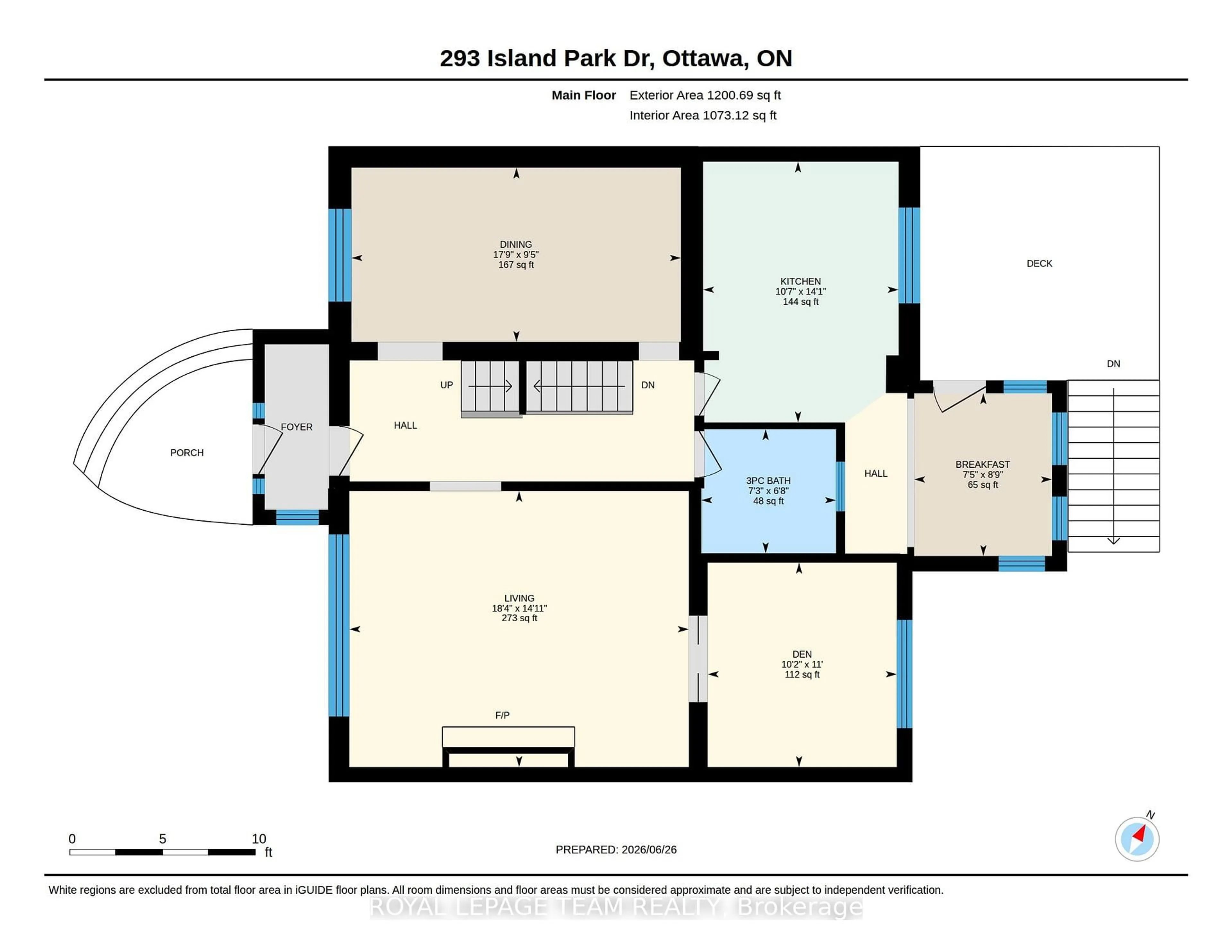 Floor plan for 293 Island Park Dr, Ottawa Ontario K1Y 0A6