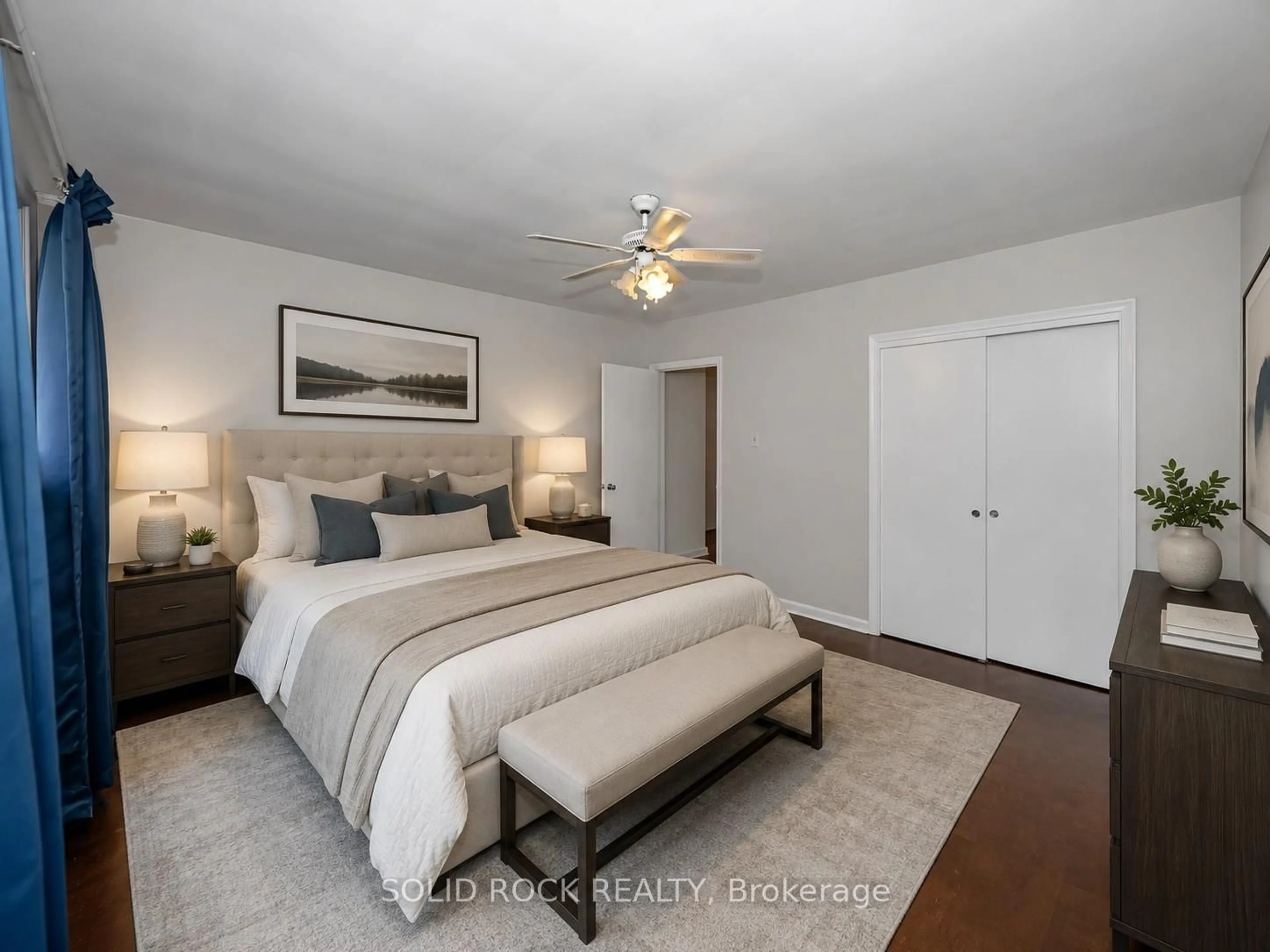 Bedroom with bed, unknown for 1235 Major St, Ottawa Ontario K2C 2S3