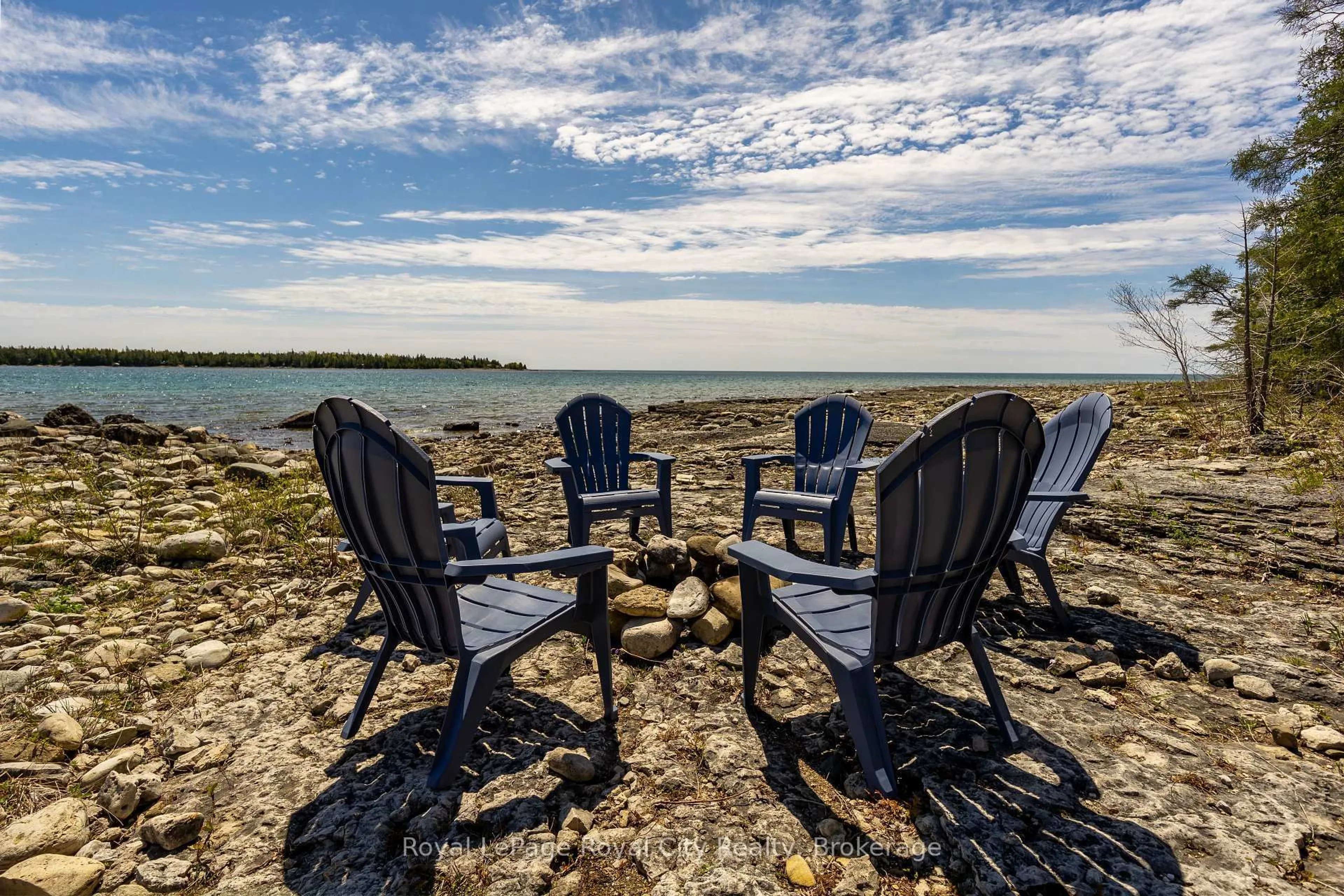 Patio, water/lake/river/ocean view for 584 Warner Bay Rd, Northern Bruce Peninsula Ontario N0H 2R0