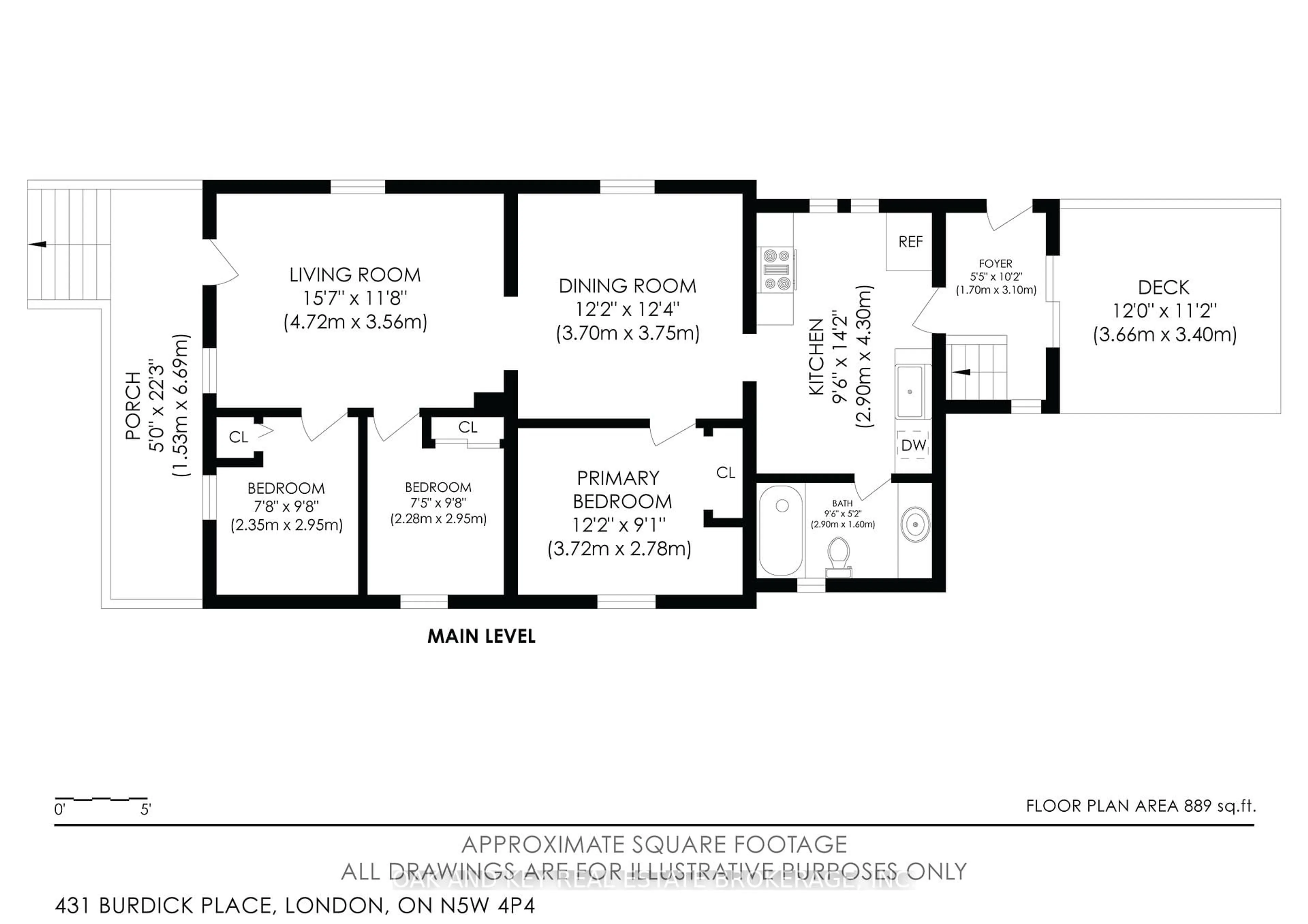 Floor plan for 431 Burdick Pl, London East Ontario N5W 4P4