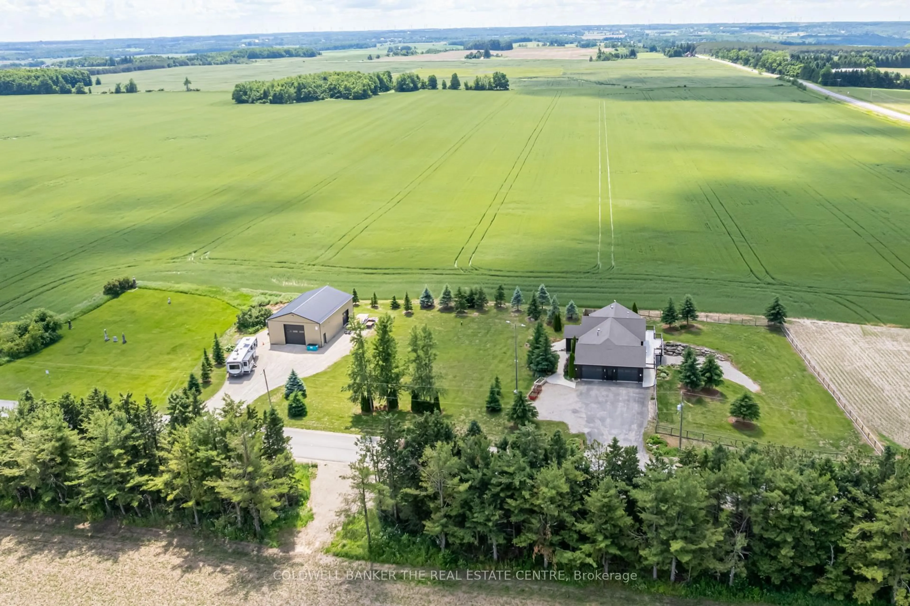 A pic from outside/outdoor area/front of a property/back of a property/a pic from drone, unknown for 676600 Centre Rd, Mulmur Ontario L9V 0E1
