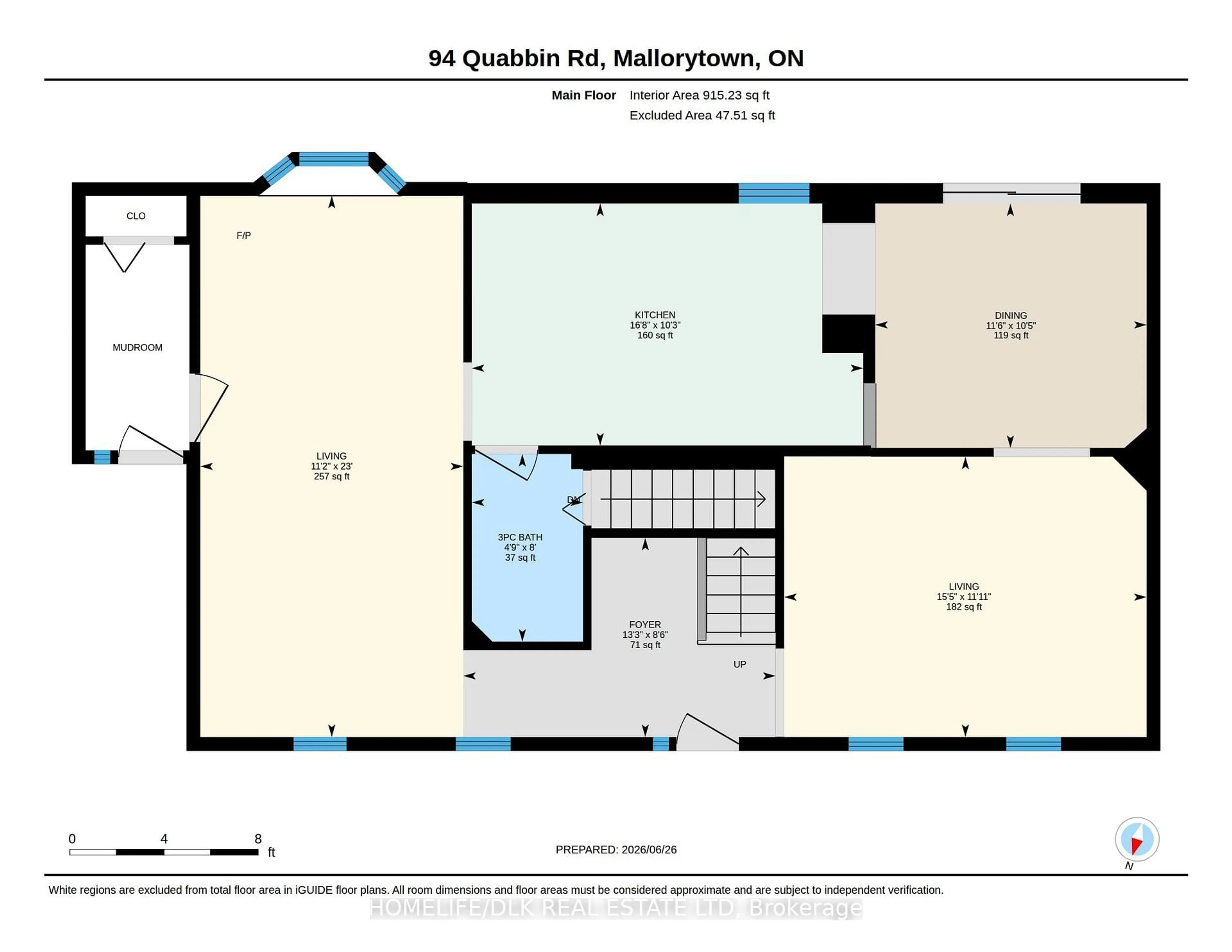 Floor plan for 94 Quabbin Rd, Front of Yonge Ontario K0E 1R0