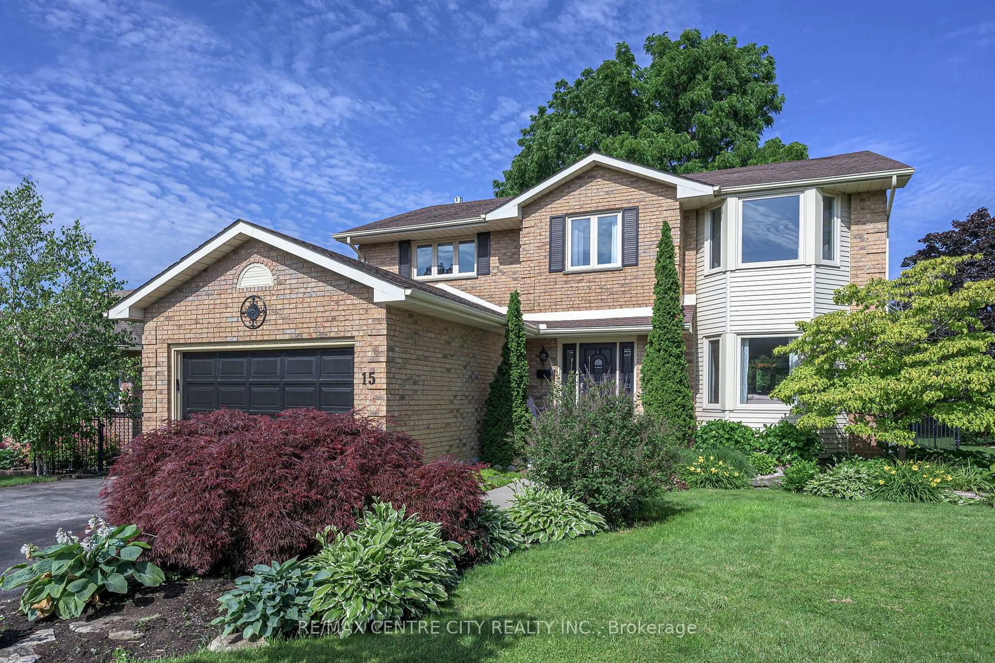Home with brick exterior material, street for 15 Cavanaugh Cres, St. Thomas Ontario N5R 5Y3
