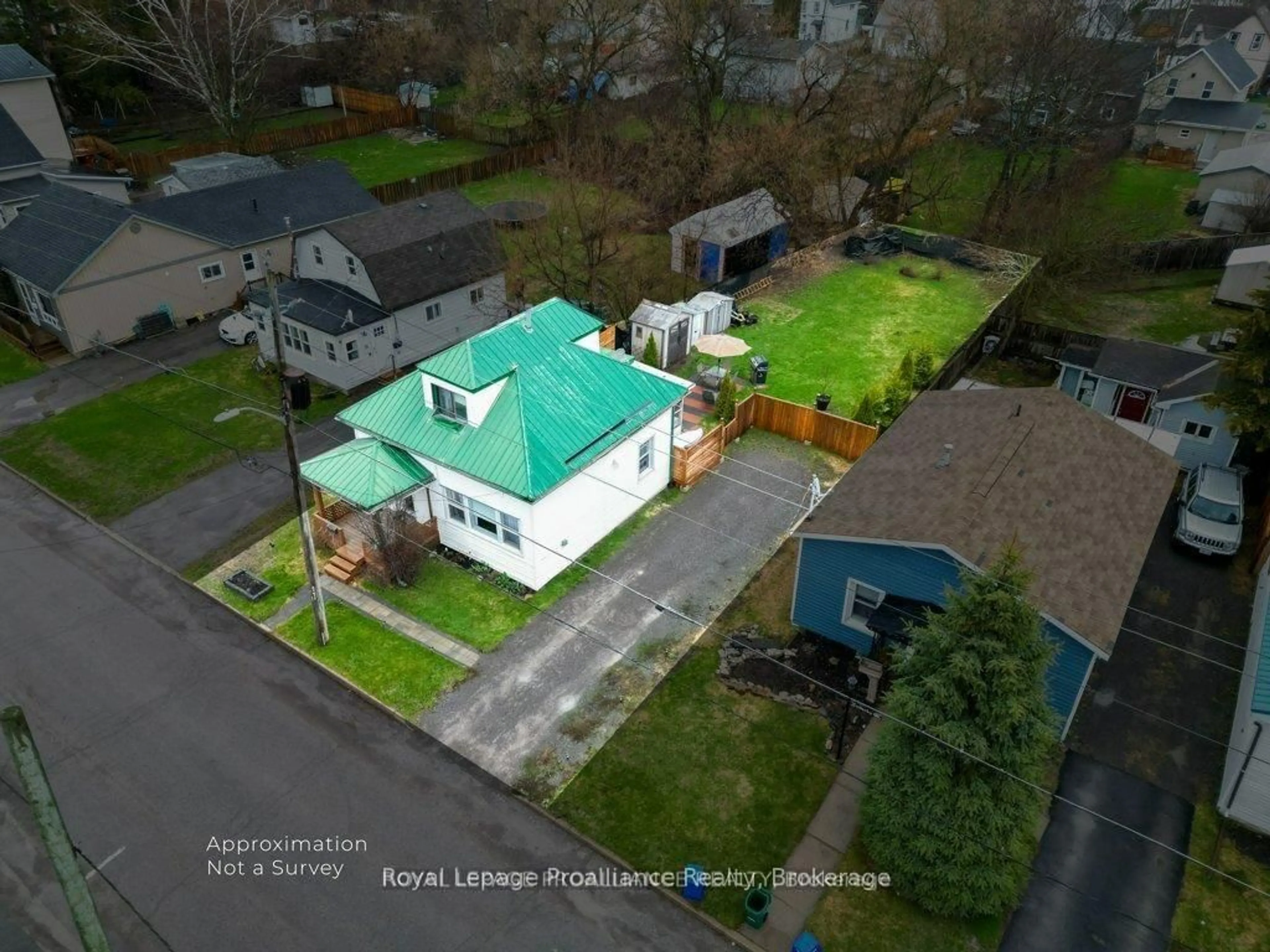 A pic from outside/outdoor area/front of a property/back of a property/a pic from drone, street for 17 Meyers St, Quinte West Ontario K8V 1W5