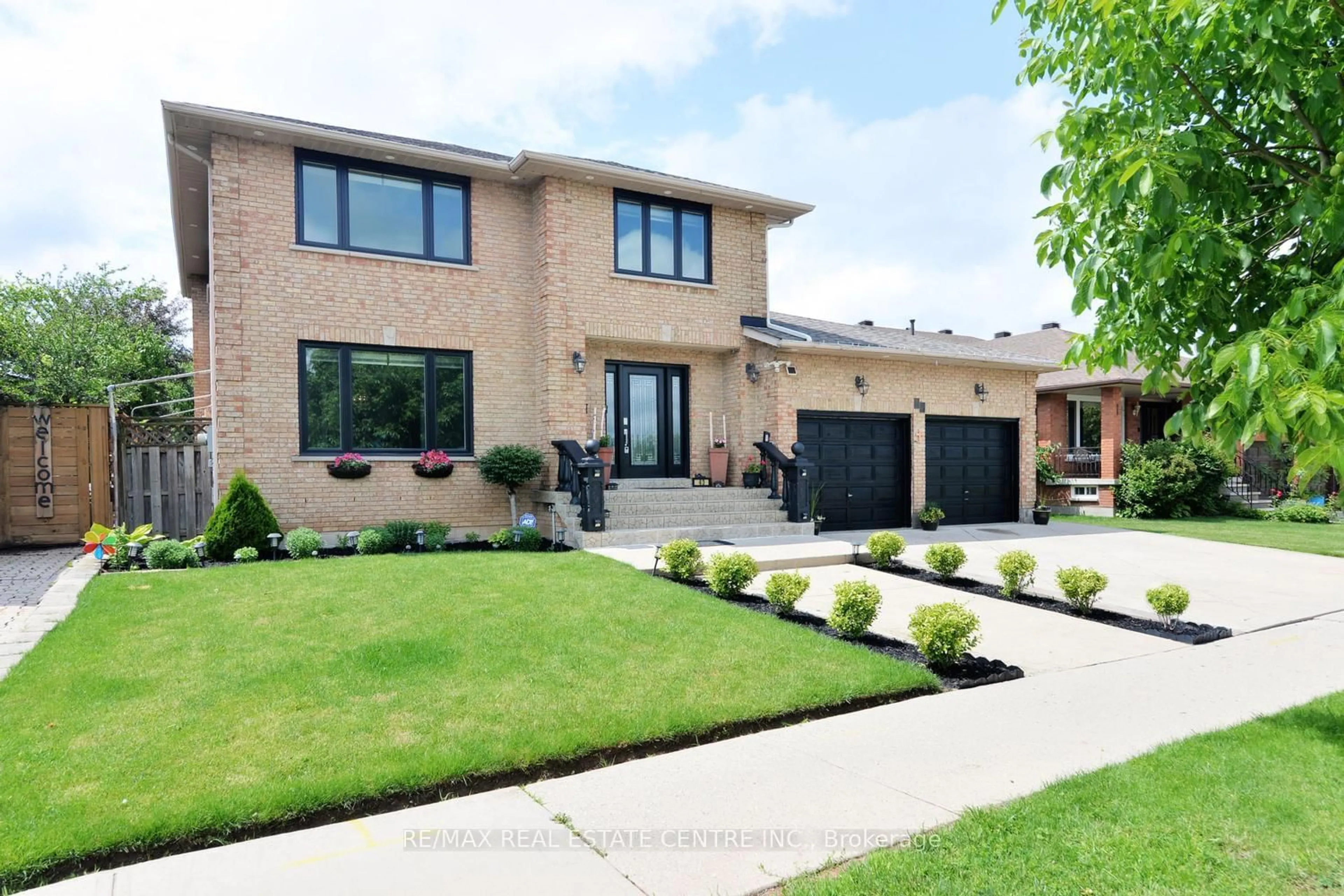 Home with brick exterior material, street for 43 Regalview Dr, Hamilton Ontario L8G 4Y7