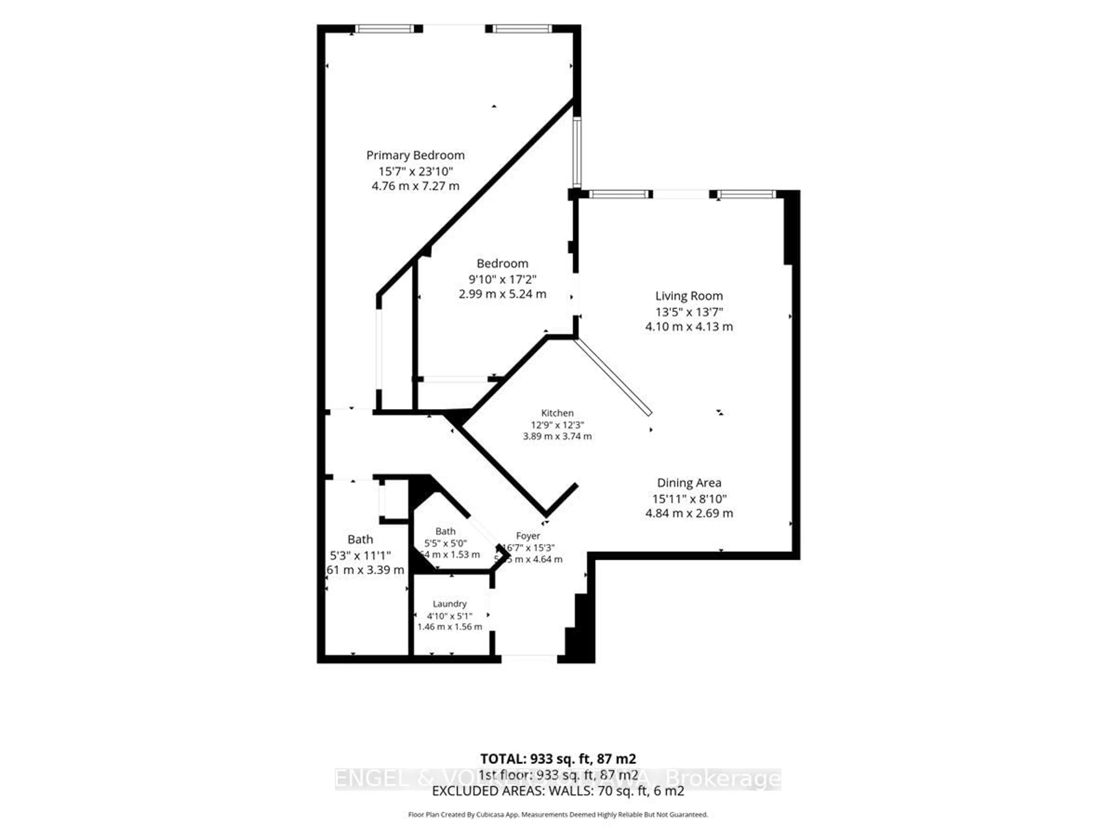 Floor plan for 139 Guigues Ave #2, Ottawa Ontario K1N 5J1