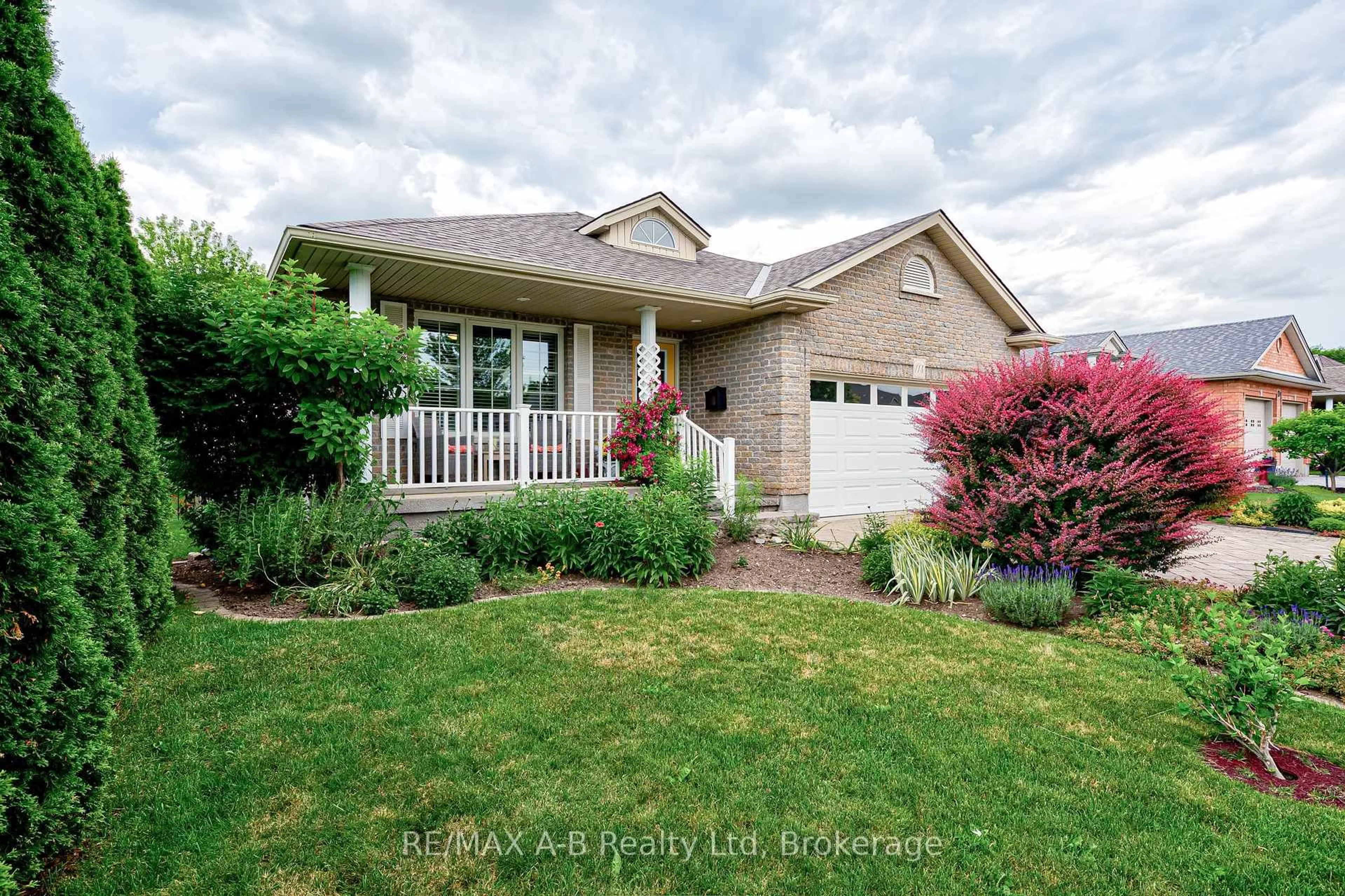 Home with brick exterior material, street for 114 Hossie Terr, Stratford Ontario N5A 8B6
