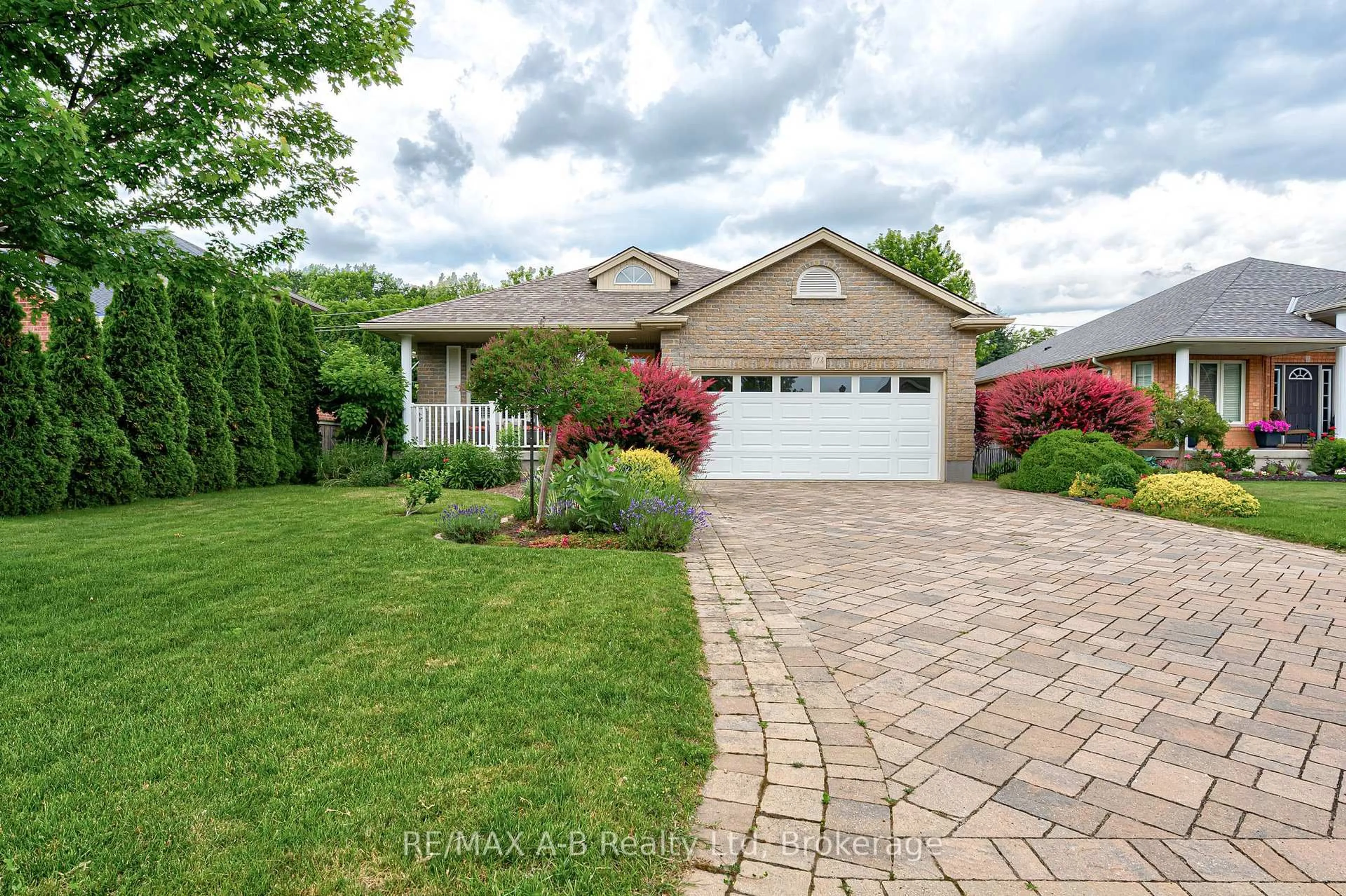 Home with brick exterior material, street for 114 Hossie Terr, Stratford Ontario N5A 8B6