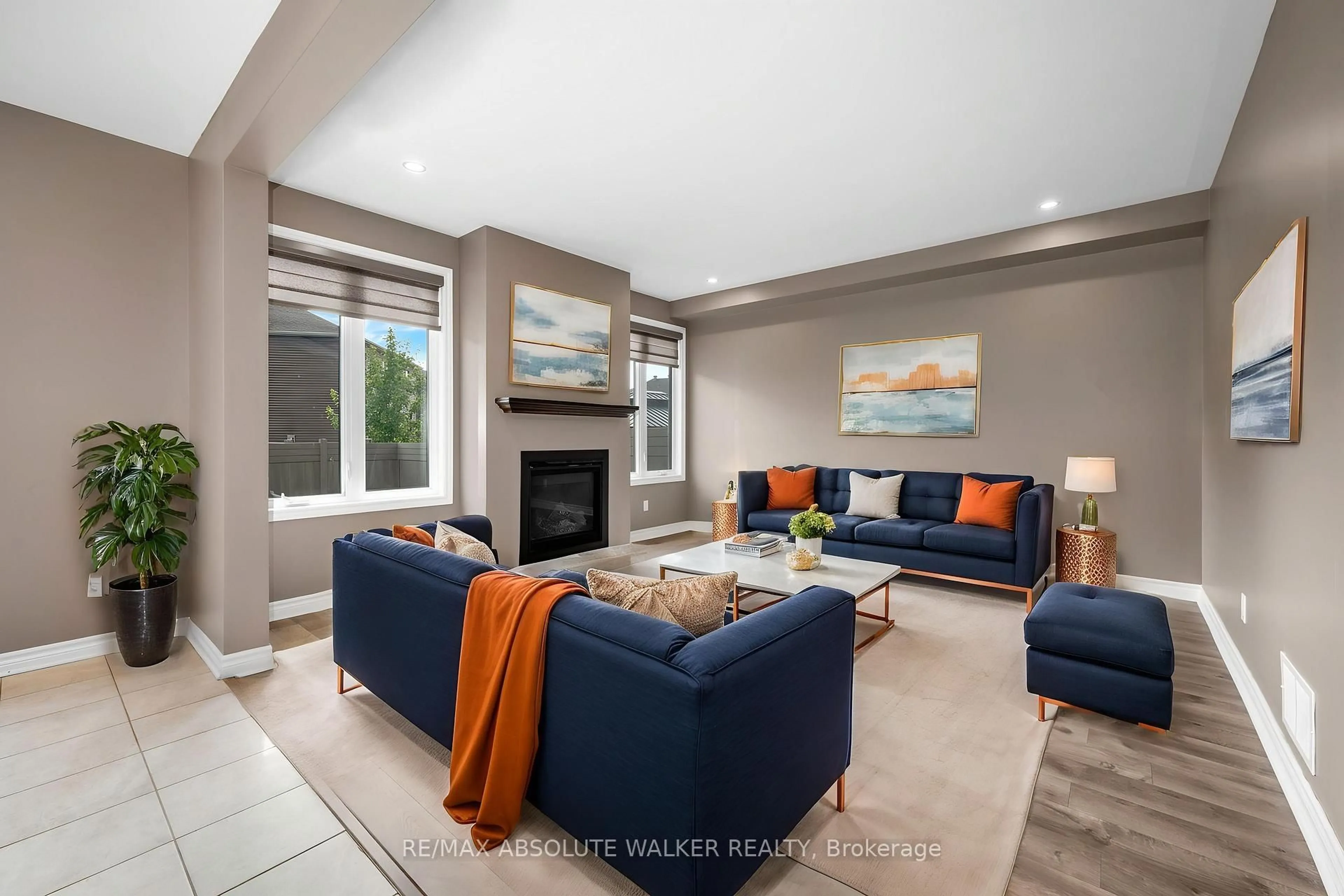 Living room with furniture, ceramic/tile floor for 213 Esturgeon St, Ottawa Ontario K4A 1G3