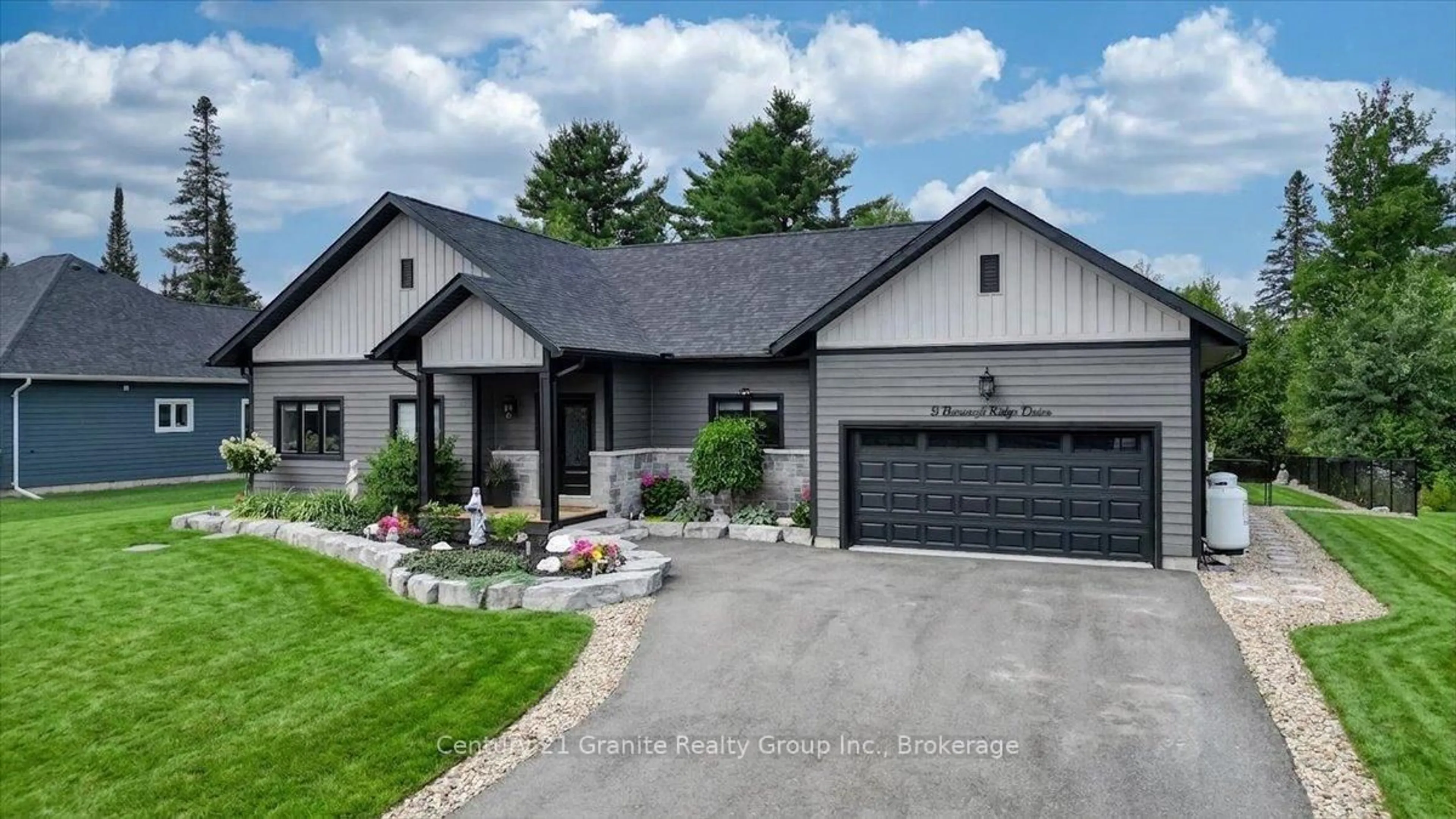 Home with brick exterior material, street for 9 Bancroft Ridge Dr, Bancroft Ontario K0L 1C0