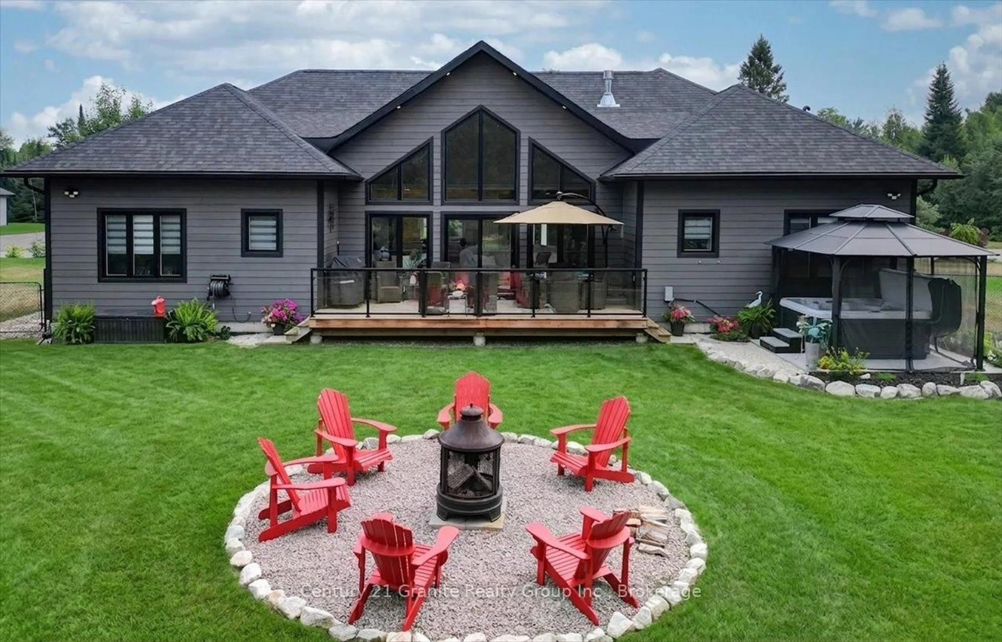 Patio, mountain view for 9 Bancroft Ridge Dr, Bancroft Ontario K0L 1C0