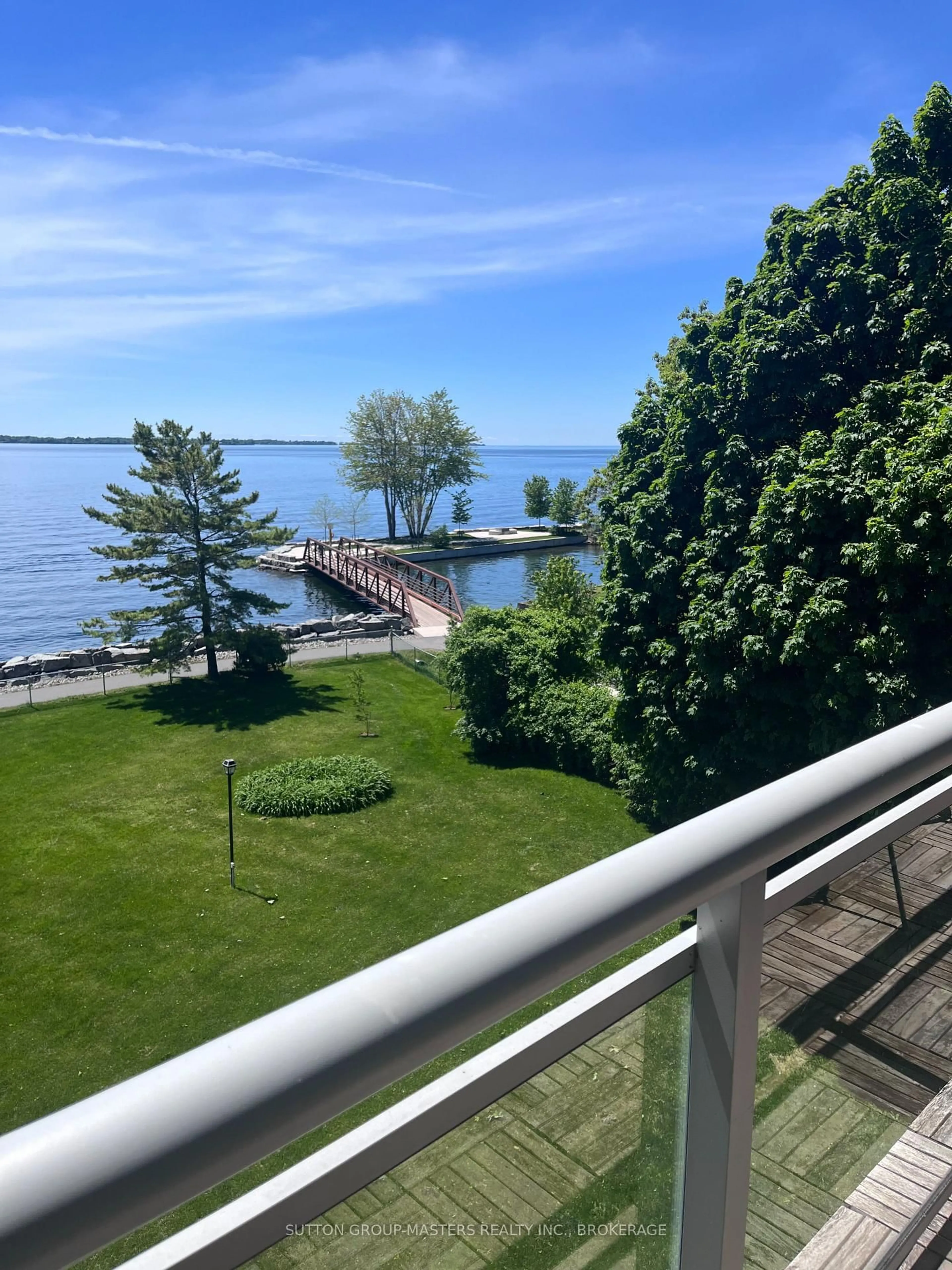 Balcony in the apartment, water/lake/river/ocean view for 1 Mowat Ave #401, Kingston Ontario K7M 1J8