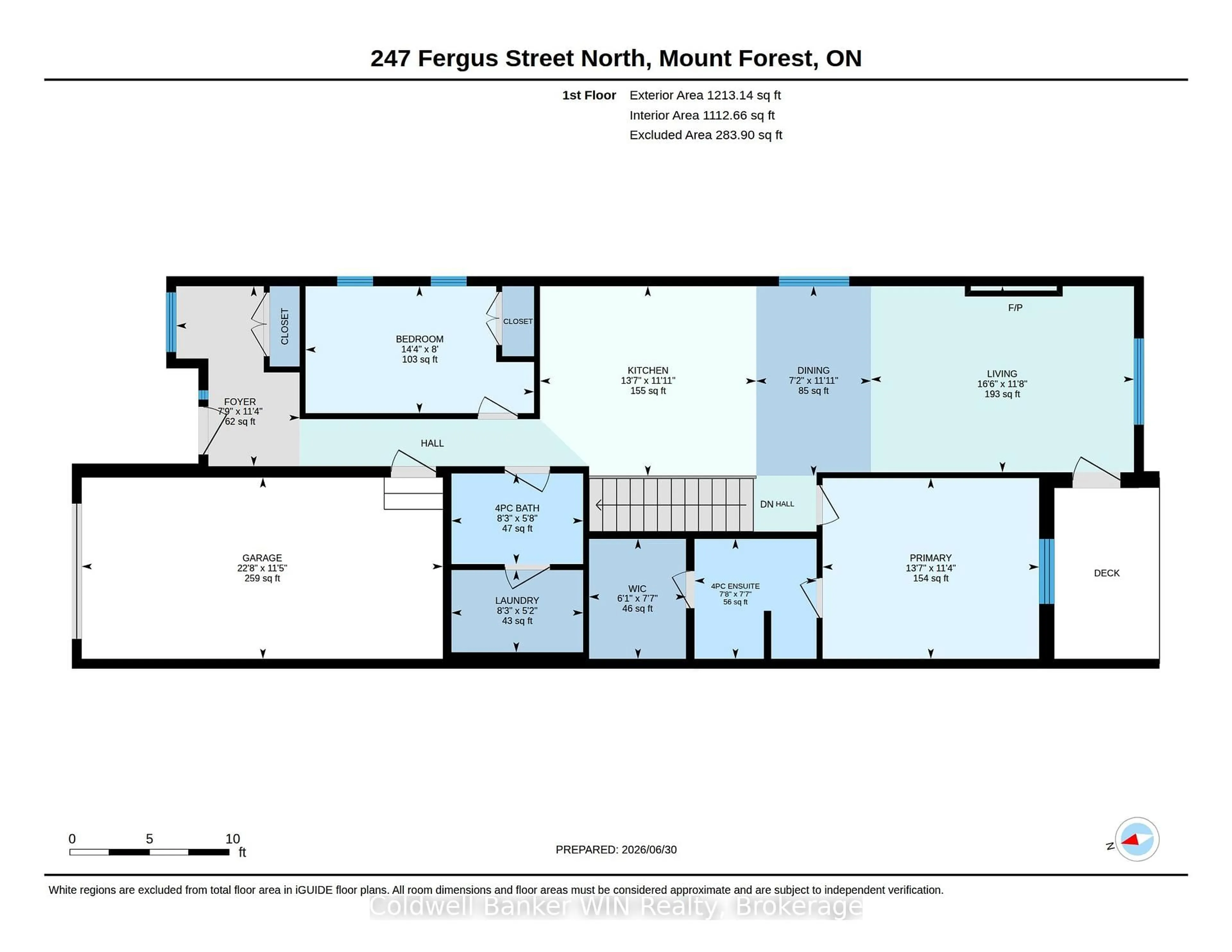 Floor plan for 247 Fergus St, Wellington North Ontario N0G 2L2