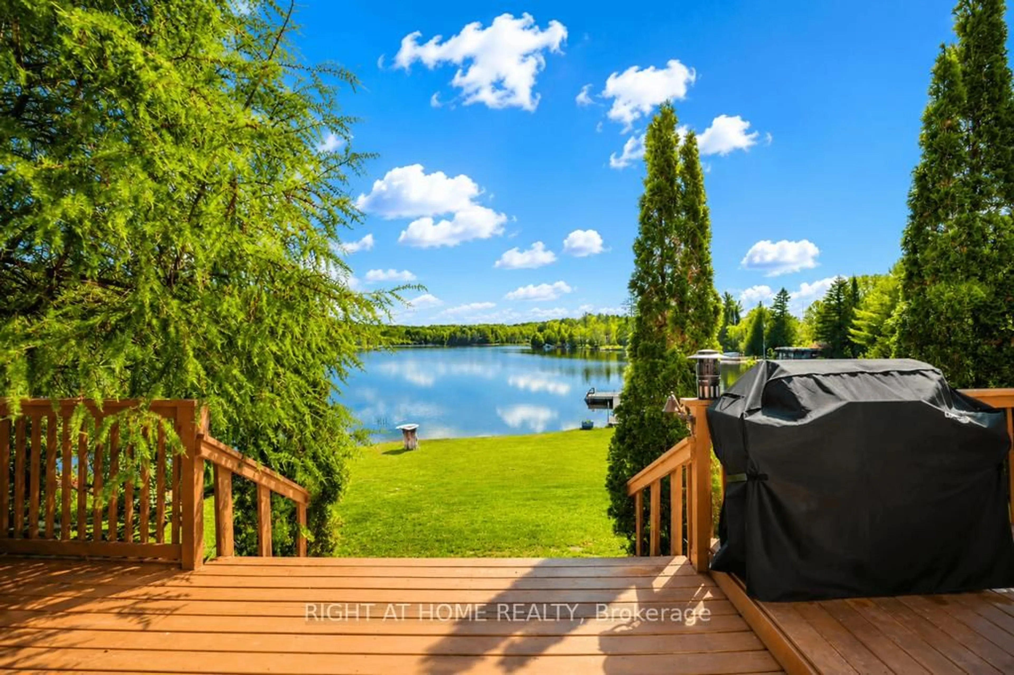 Patio, water/lake/river/ocean view for 1105 Pioneer Rd, Highlands East Ontario K0M 1R0
