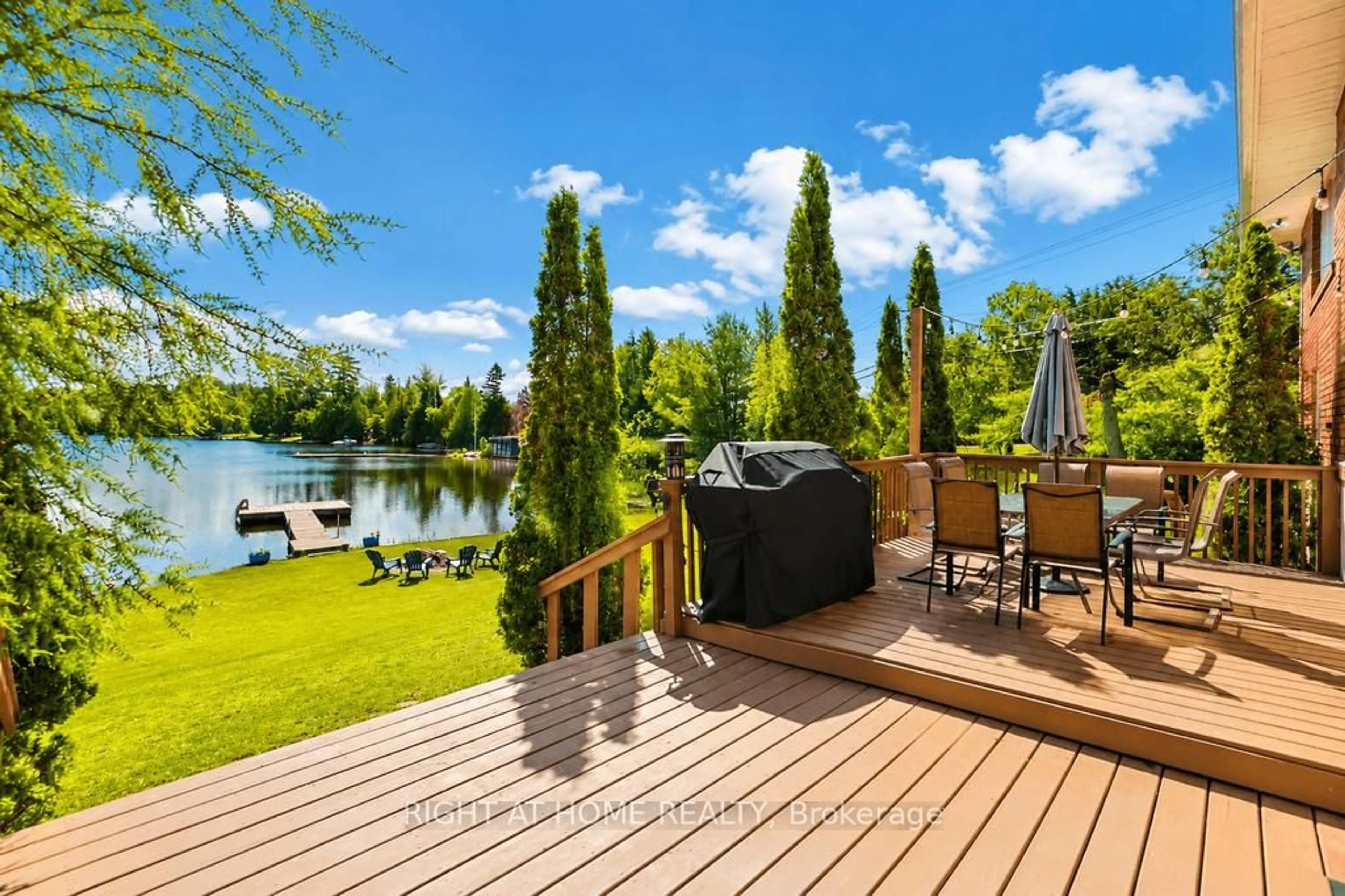 Patio, water/lake/river/ocean view for 1105 Pioneer Rd, Highlands East Ontario K0M 1R0