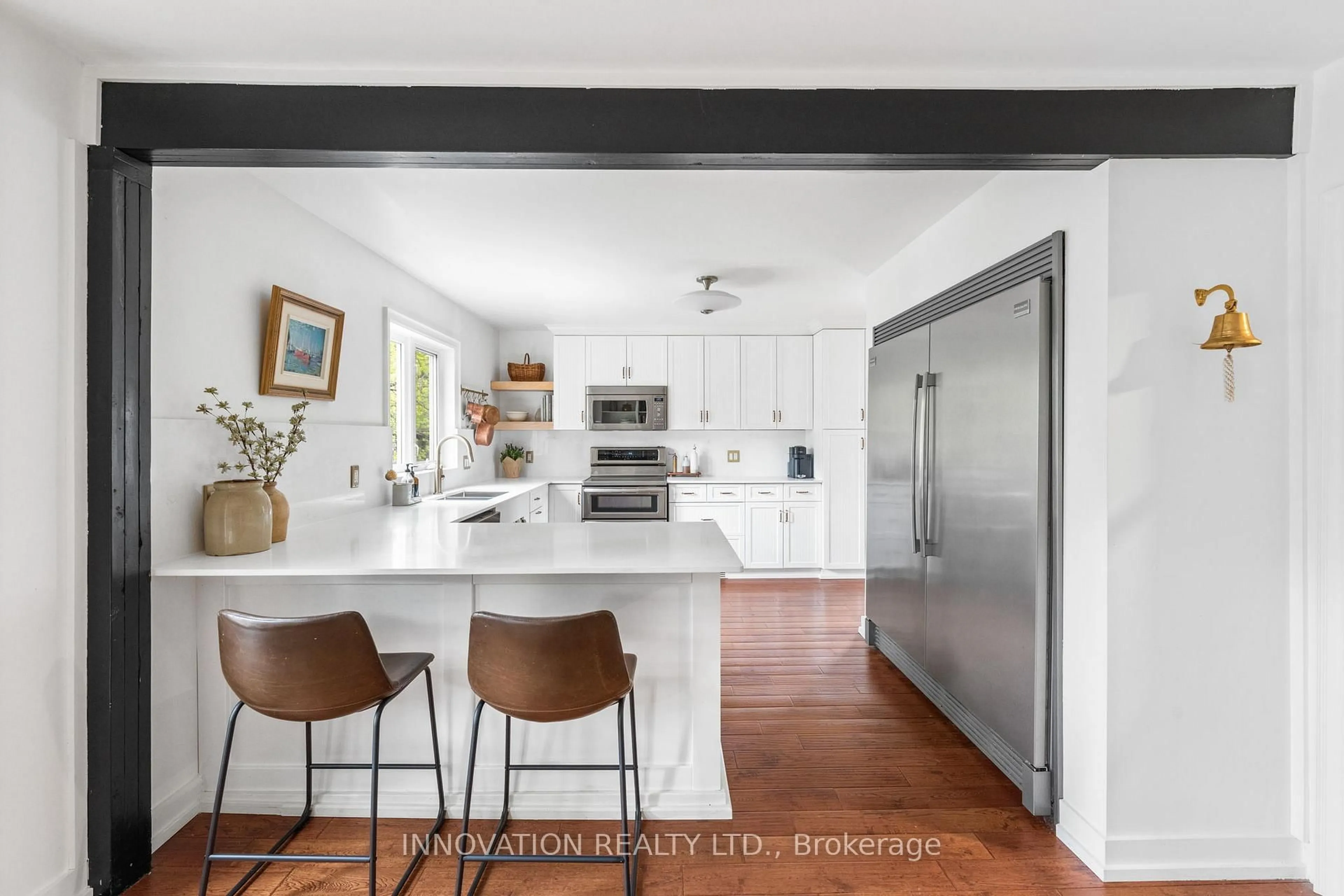 Open concept kitchen, ceramic/tile floor for 1322 Kilborn Ave, Ottawa Ontario K1H 6L3