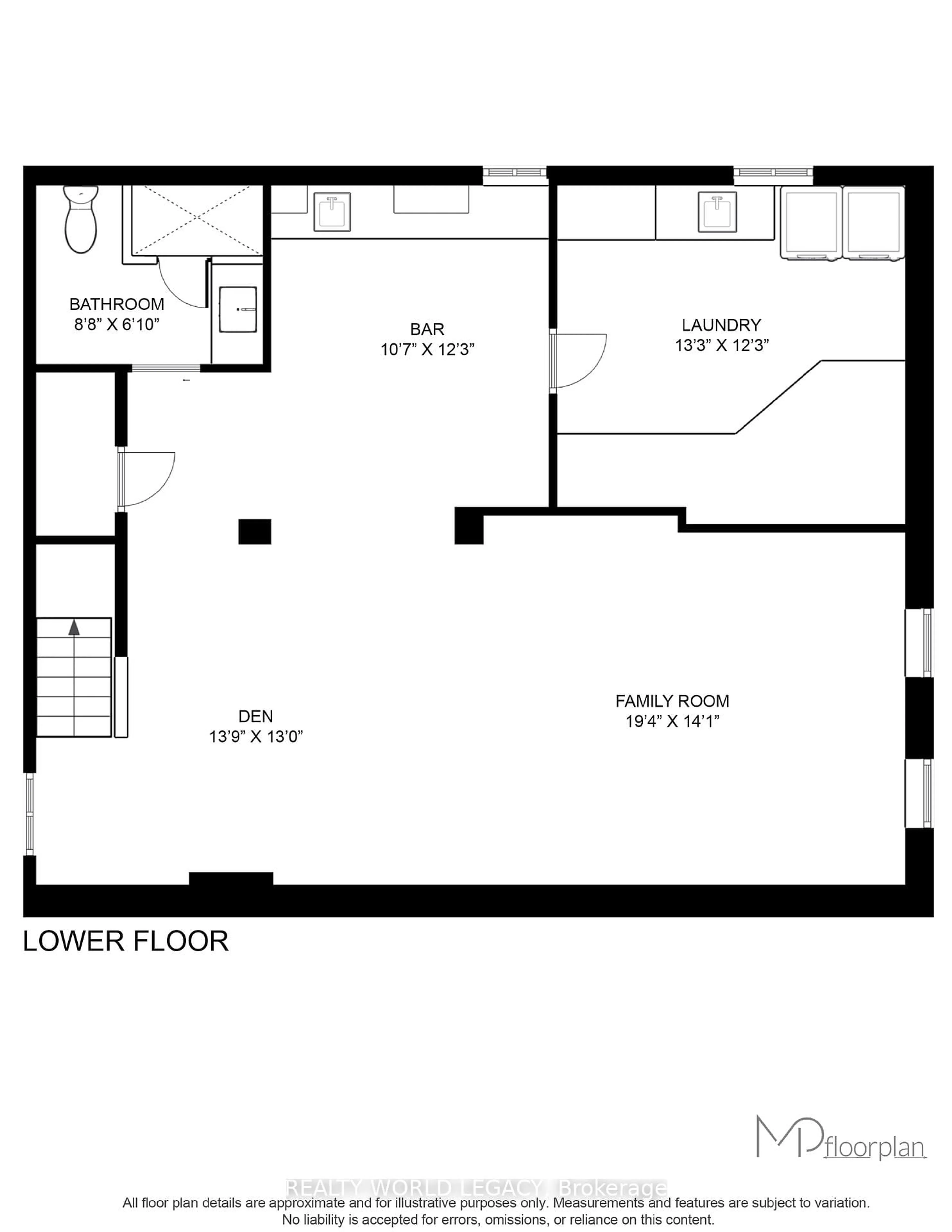 Floor plan for 664 Upper Ottawa St, Hamilton Ontario L8T 3T5