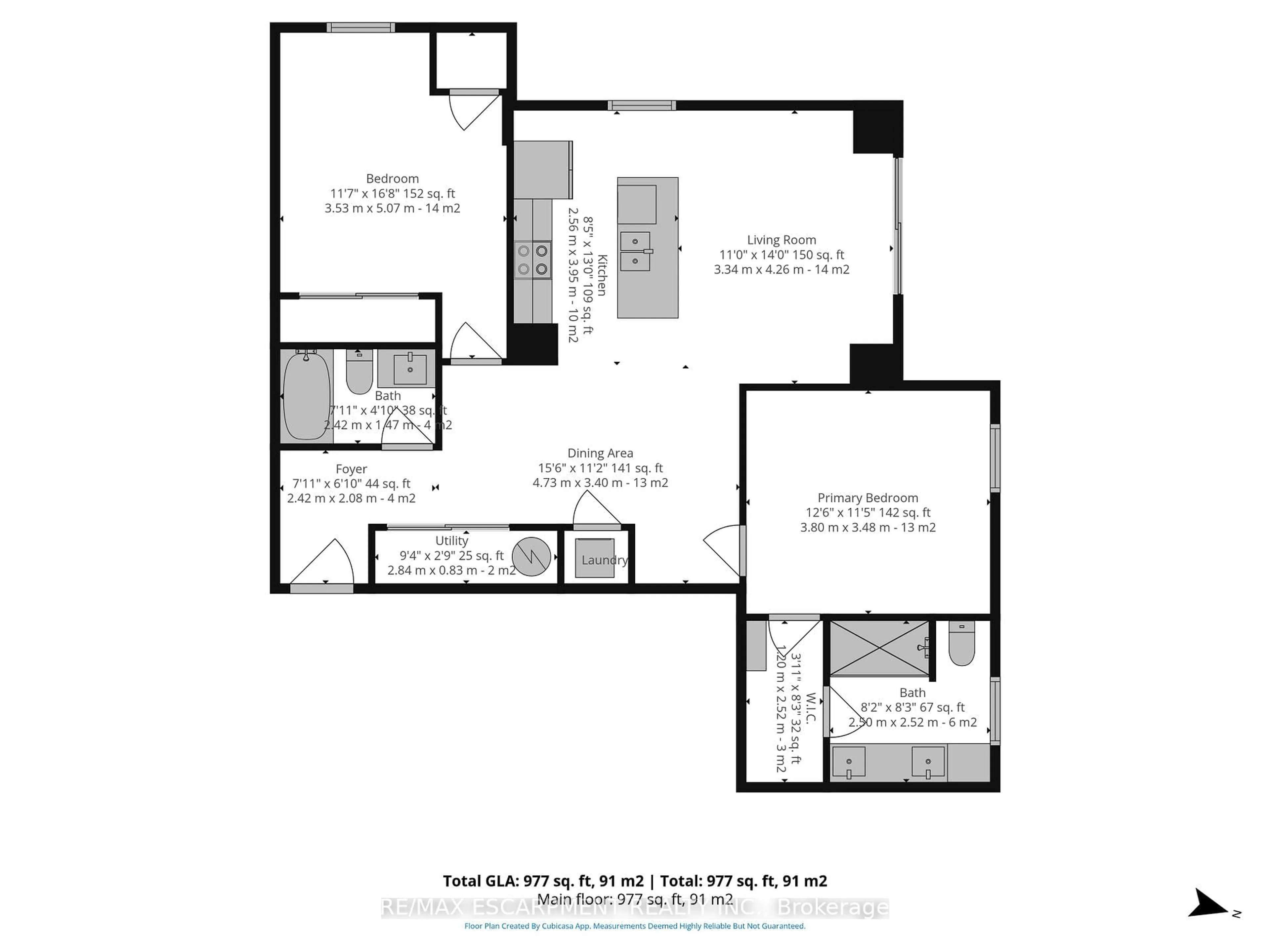 Floor plan for 118 West St #201, Port Colborne Ontario L3K 4E6