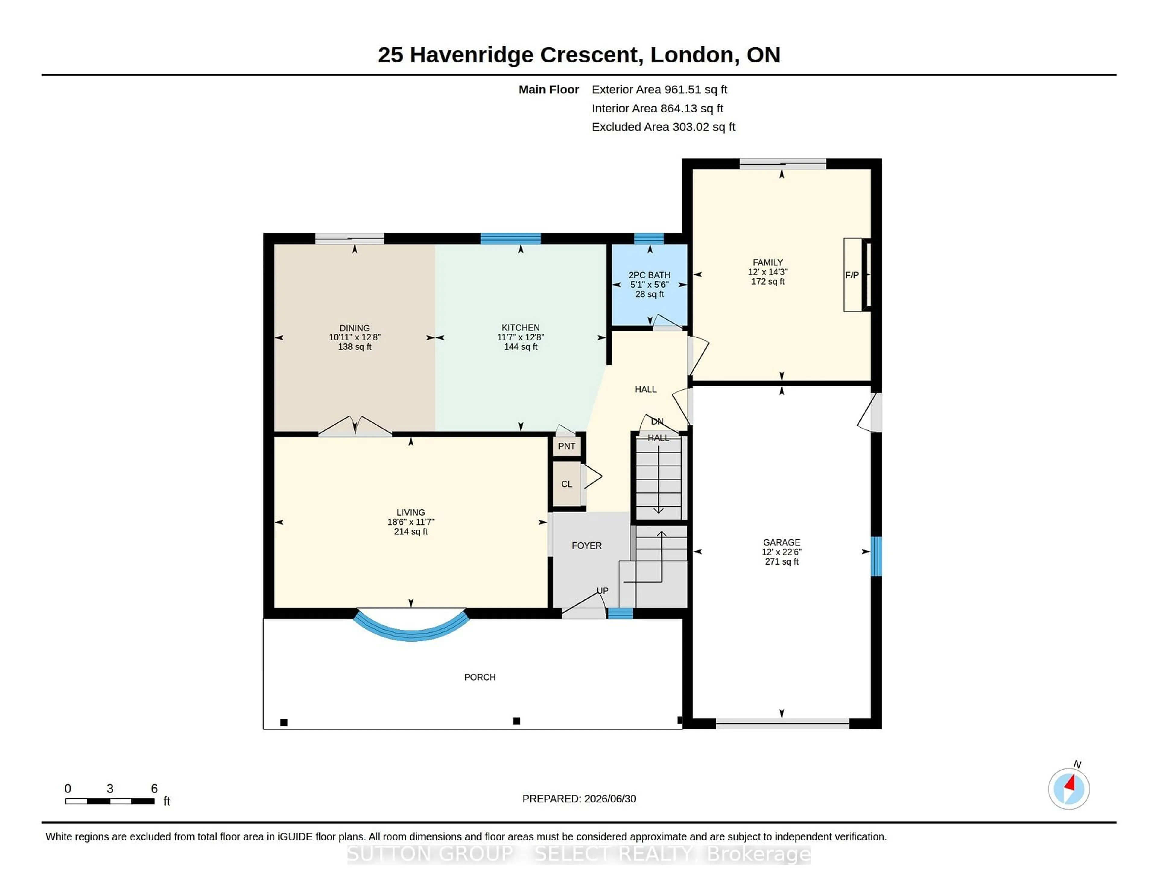 Floor plan for 25 Havenridge Cres, London North Ontario N6H 4L5