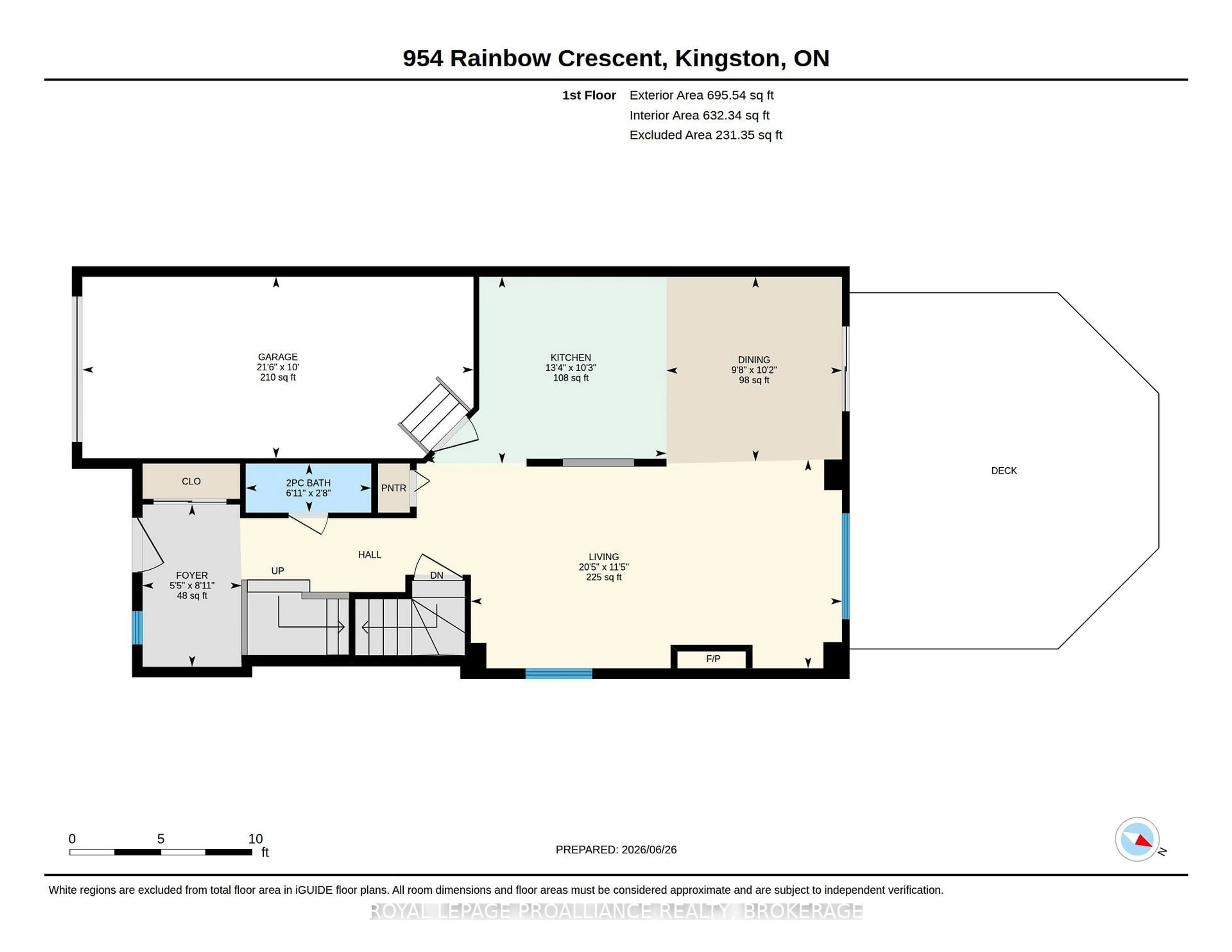 Floor plan for 954 Rainbow Cres, Kingston Ontario K7K 7J2