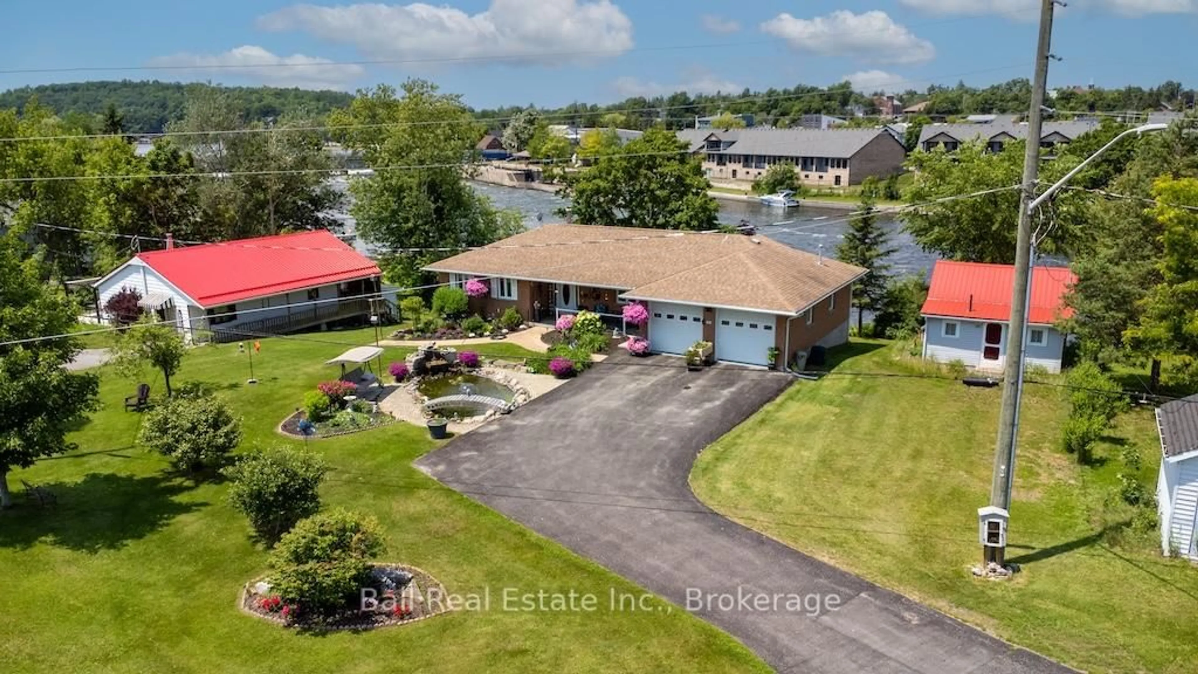 A pic from outside/outdoor area/front of a property/back of a property/a pic from drone, water/lake/river/ocean view for 3 Cedar Dr, Trent Hills Ontario K0L 1Y0