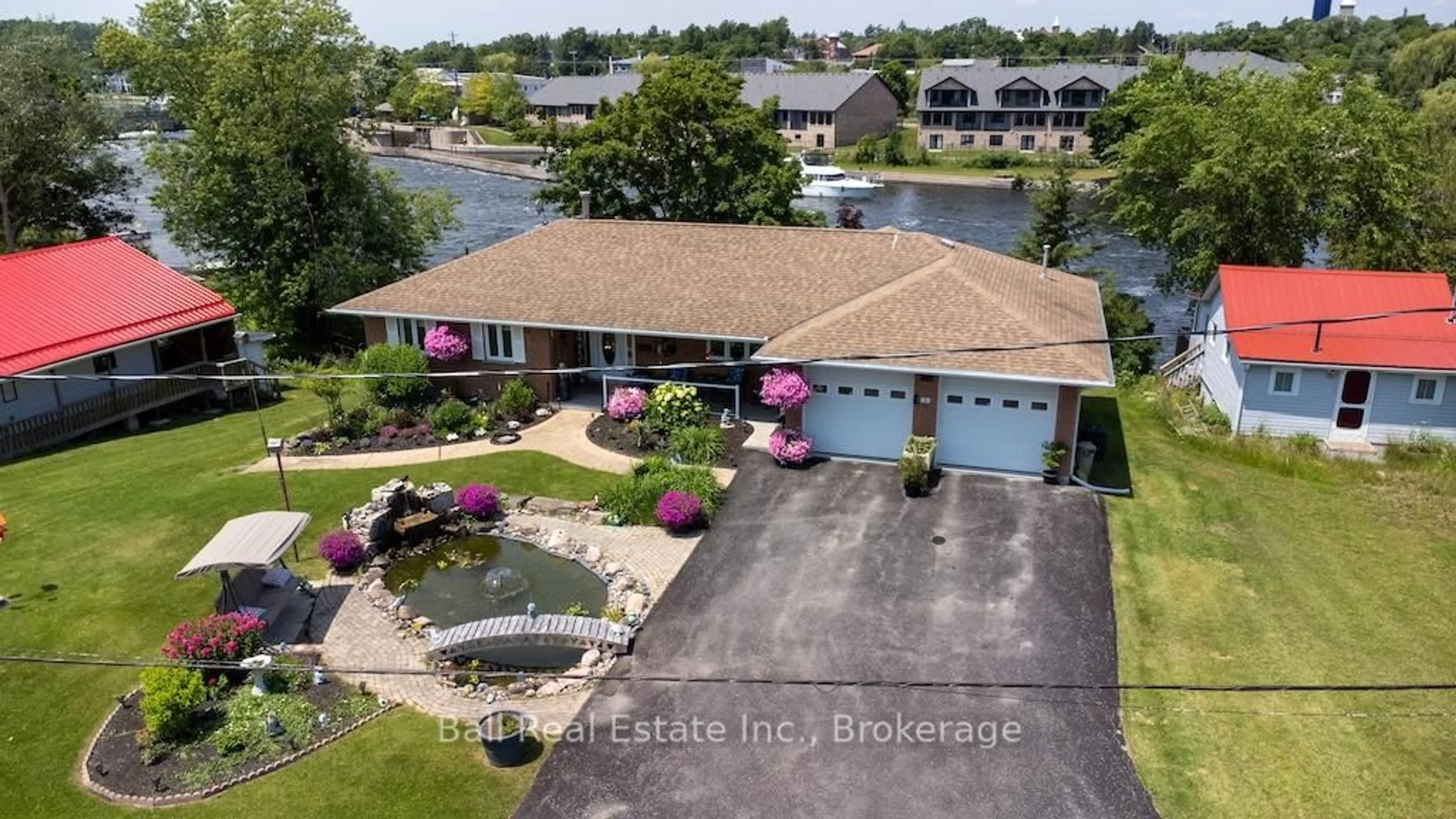 A pic from outside/outdoor area/front of a property/back of a property/a pic from drone, water/lake/river/ocean view for 3 Cedar Dr, Trent Hills Ontario K0L 1Y0