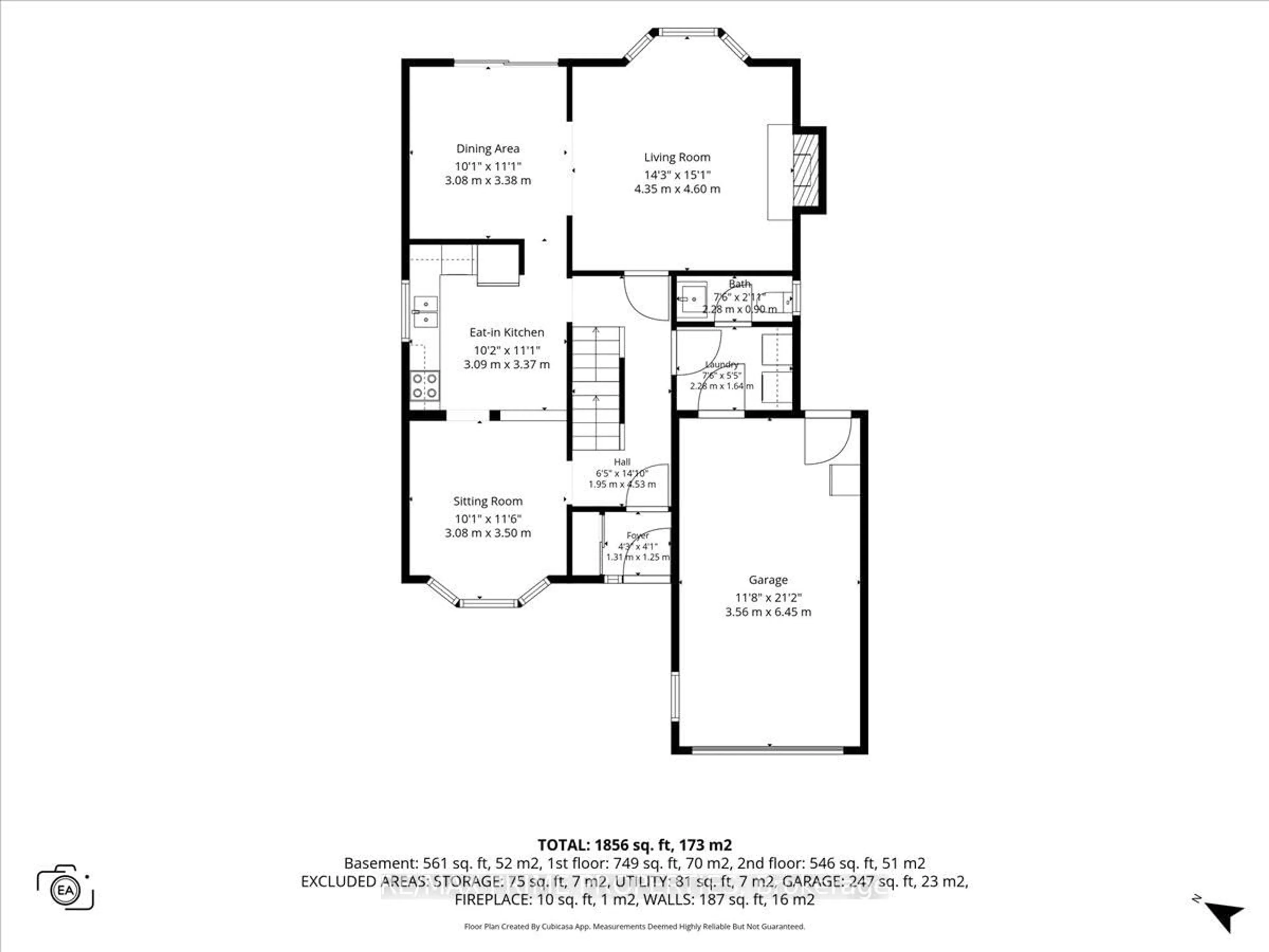 Floor plan for 1085 Chateau Cres, Ottawa Ontario K1C 2C9