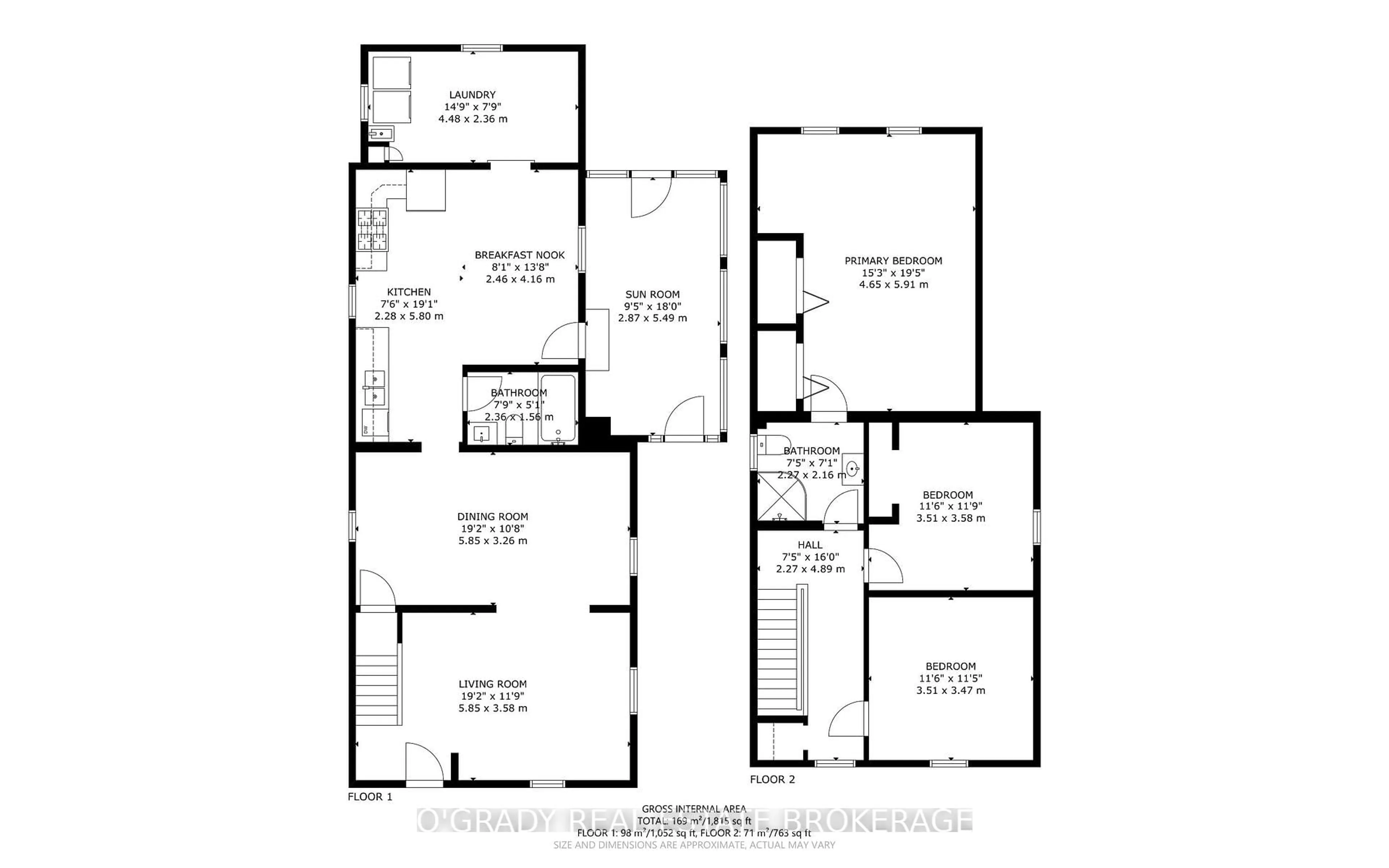 Floor plan for 26 Delhi St, Brockville Ontario K6V 4H3