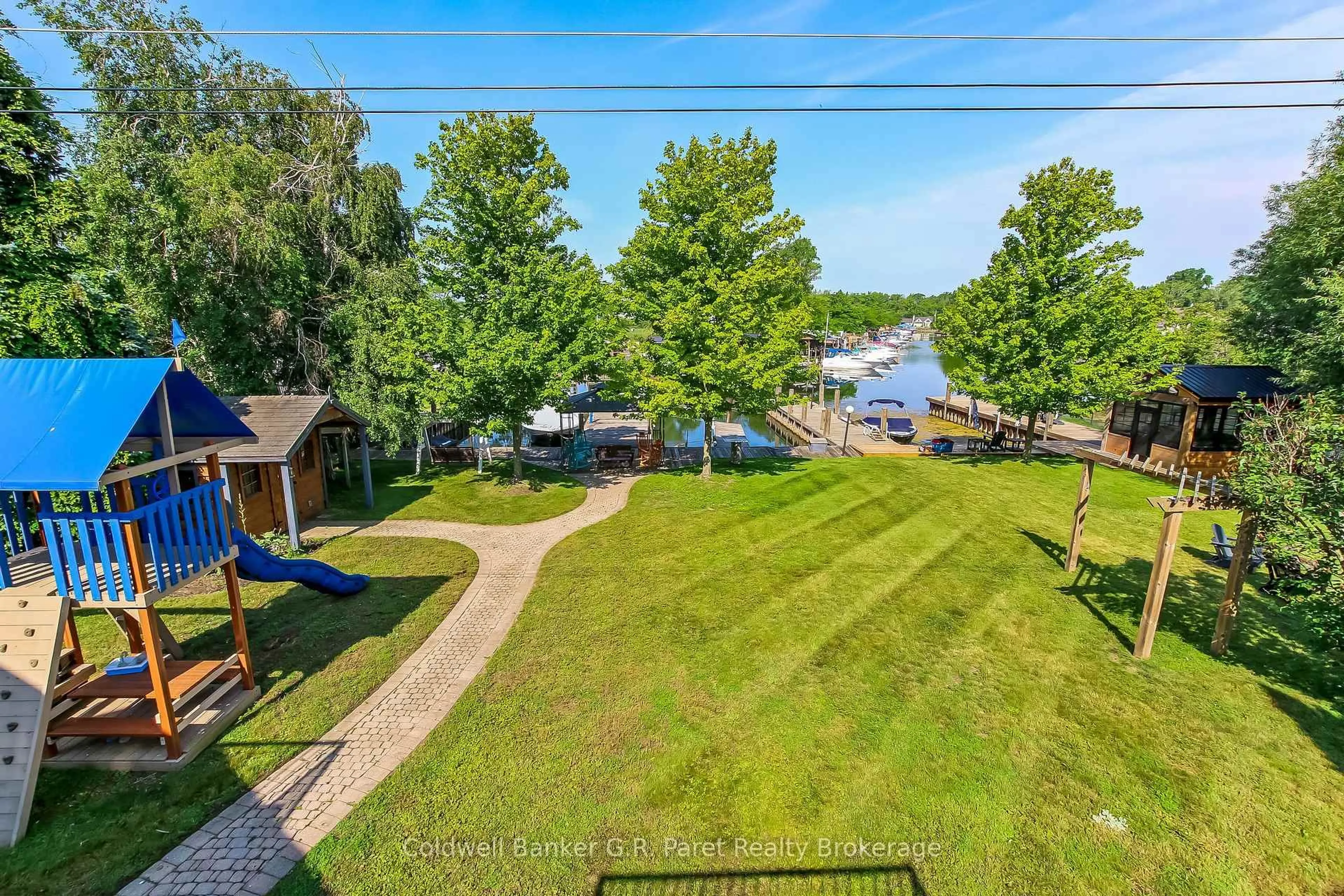 A pic from outside/outdoor area/front of a property/back of a property/a pic from drone, water/lake/river/ocean view for 157 Ordnance Ave, Norfolk Ontario N0E 1T0