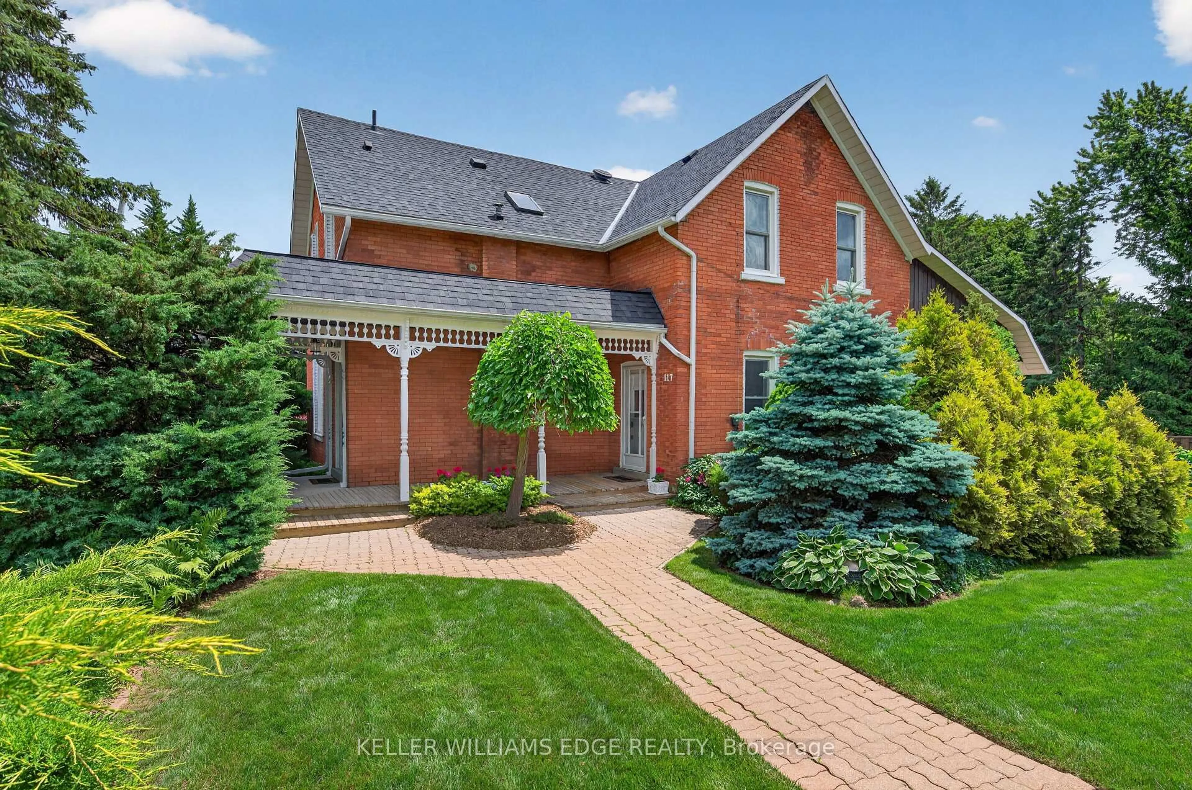 Home with brick exterior material, street for 117 Highway 8, Hamilton Ontario L9H 4V7