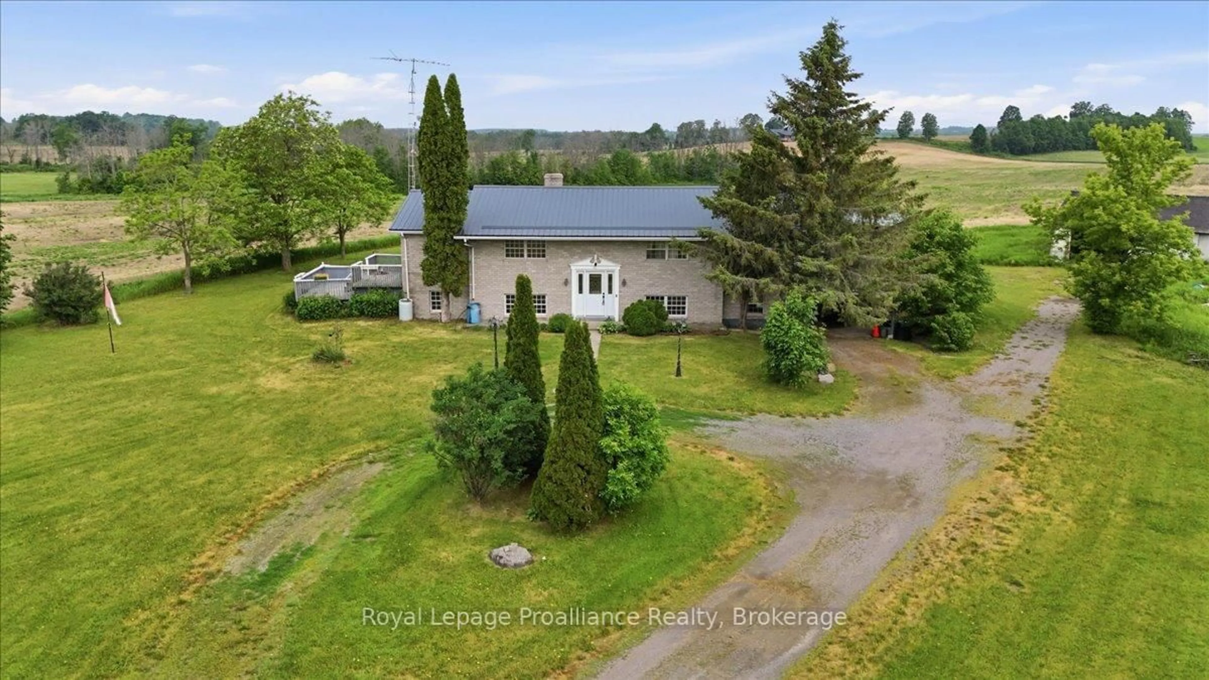 A pic from outside/outdoor area/front of a property/back of a property/a pic from drone, water/lake/river/ocean view for 20 Barrett Rd, Stirling Ontario K0K 3E0