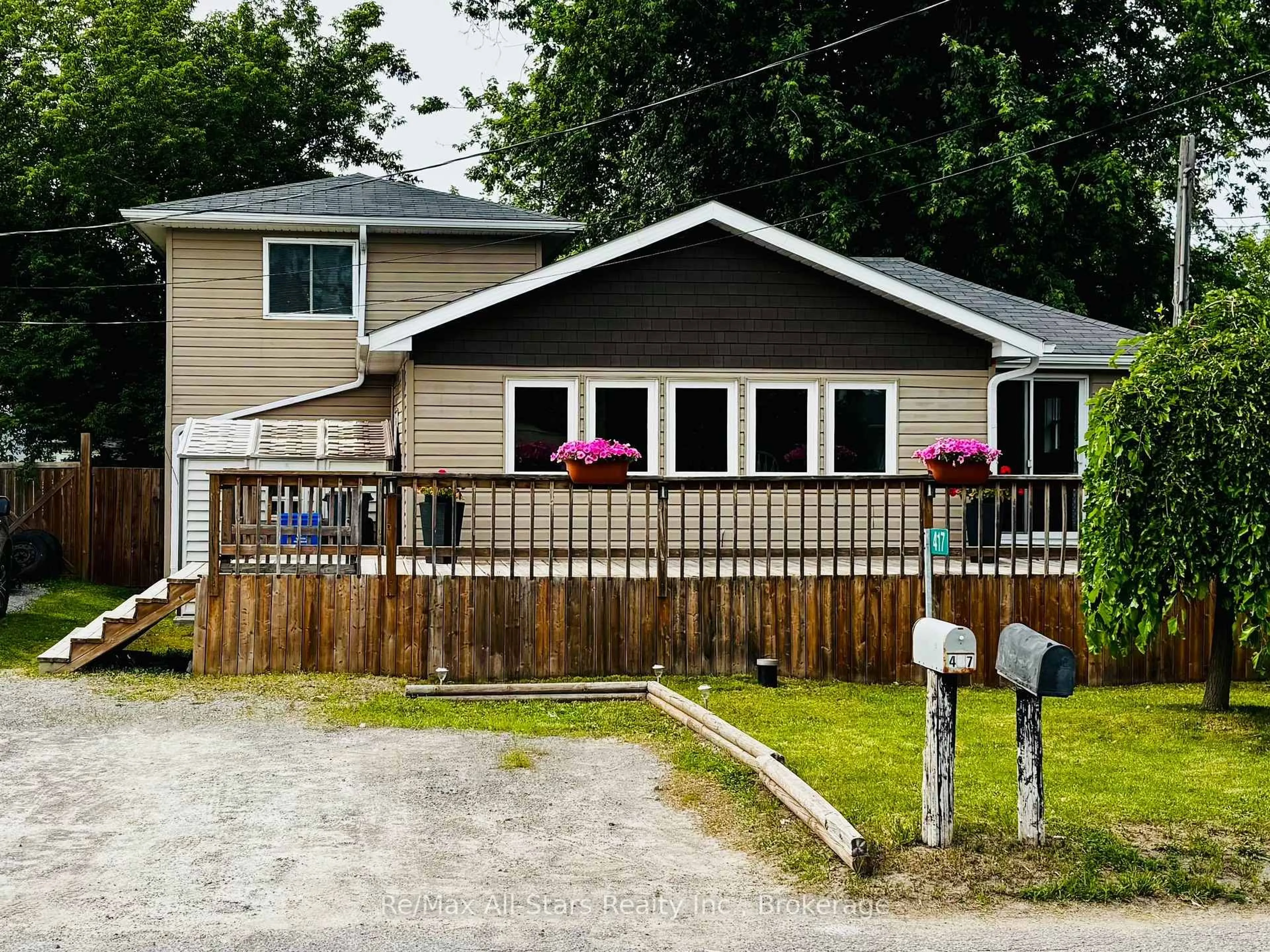 A pic from outside/outdoor area/front of a property/back of a property/a pic from drone, street for 417 Long Beach Rd, Kawartha Lakes Ontario K0M 1G0