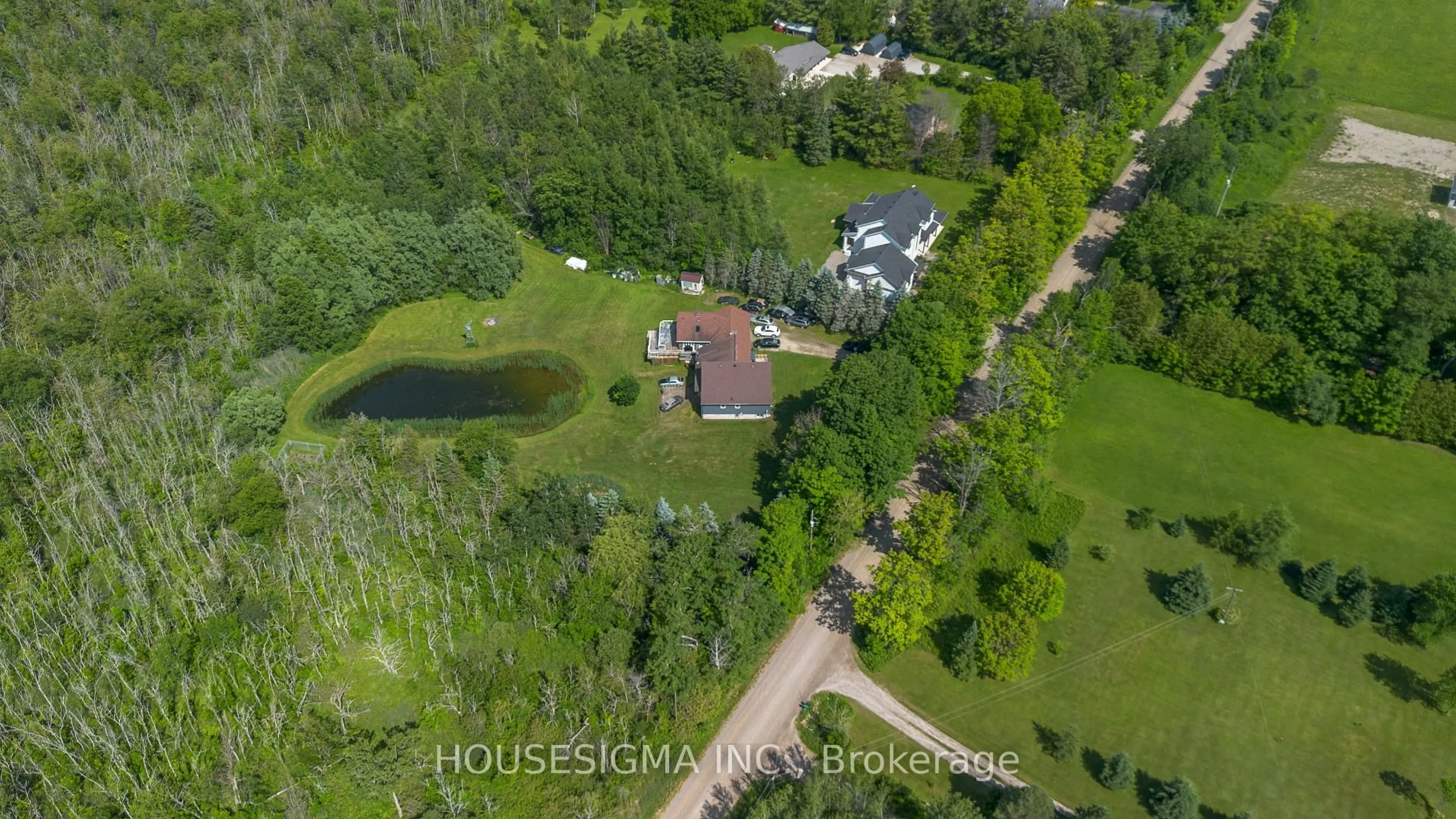 A pic from outside/outdoor area/front of a property/back of a property/a pic from drone, water/lake/river/ocean view for 5647 First Line, Erin Ontario L0N 1N0