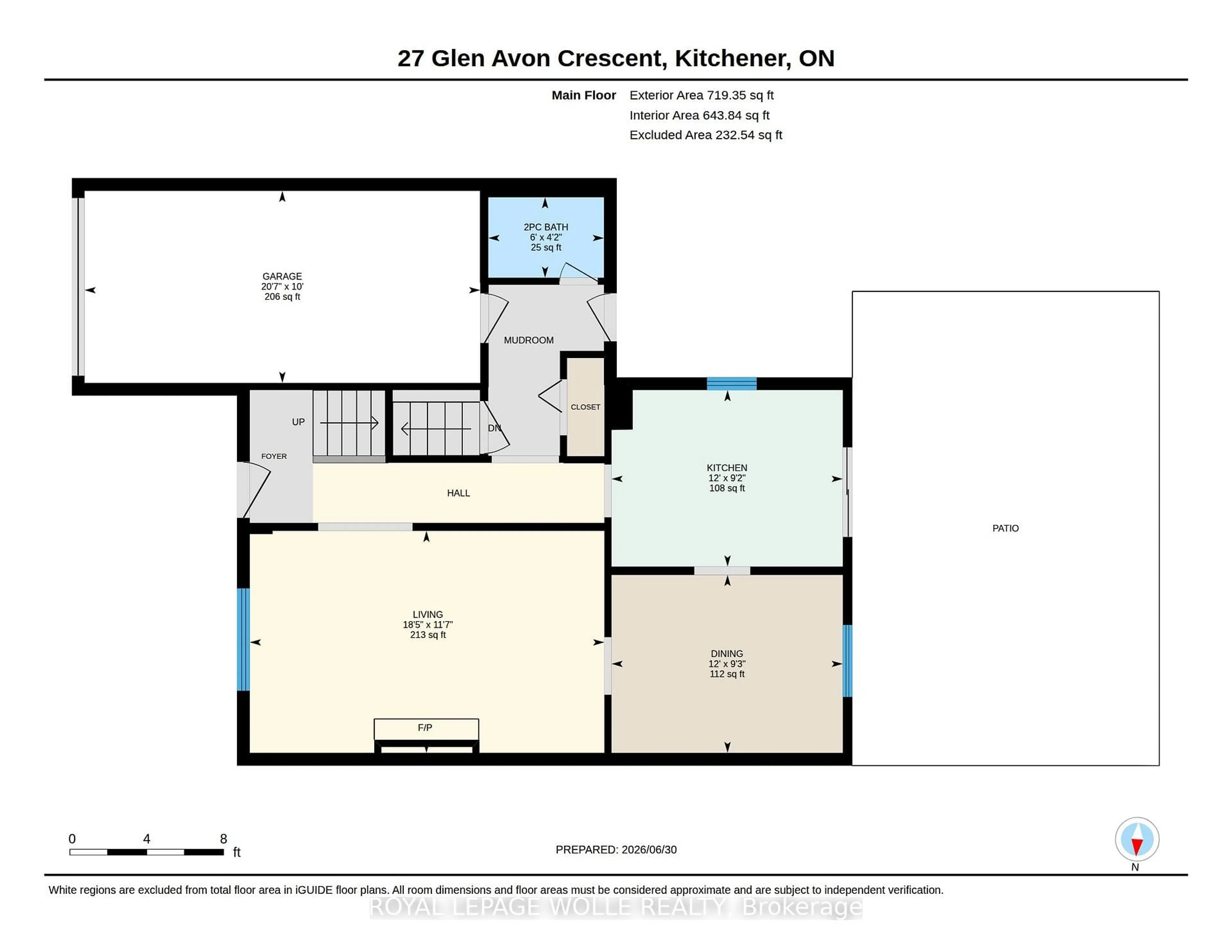 Floor plan for 27 Glen Avon Cres, Kitchener Ontario N2N 1C2