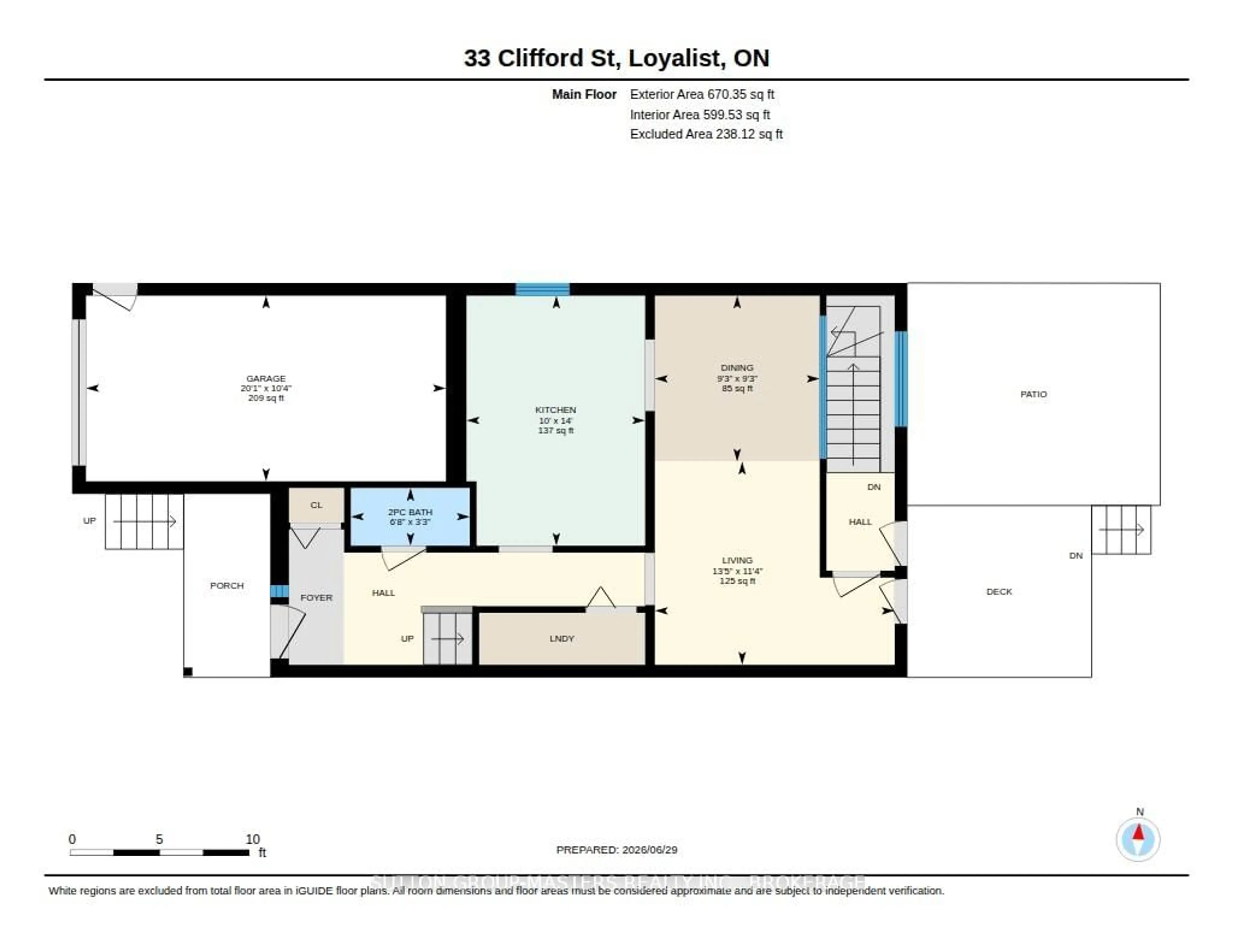 Floor plan for 33 Clifford St, Loyalist Ontario K7N 1Y6