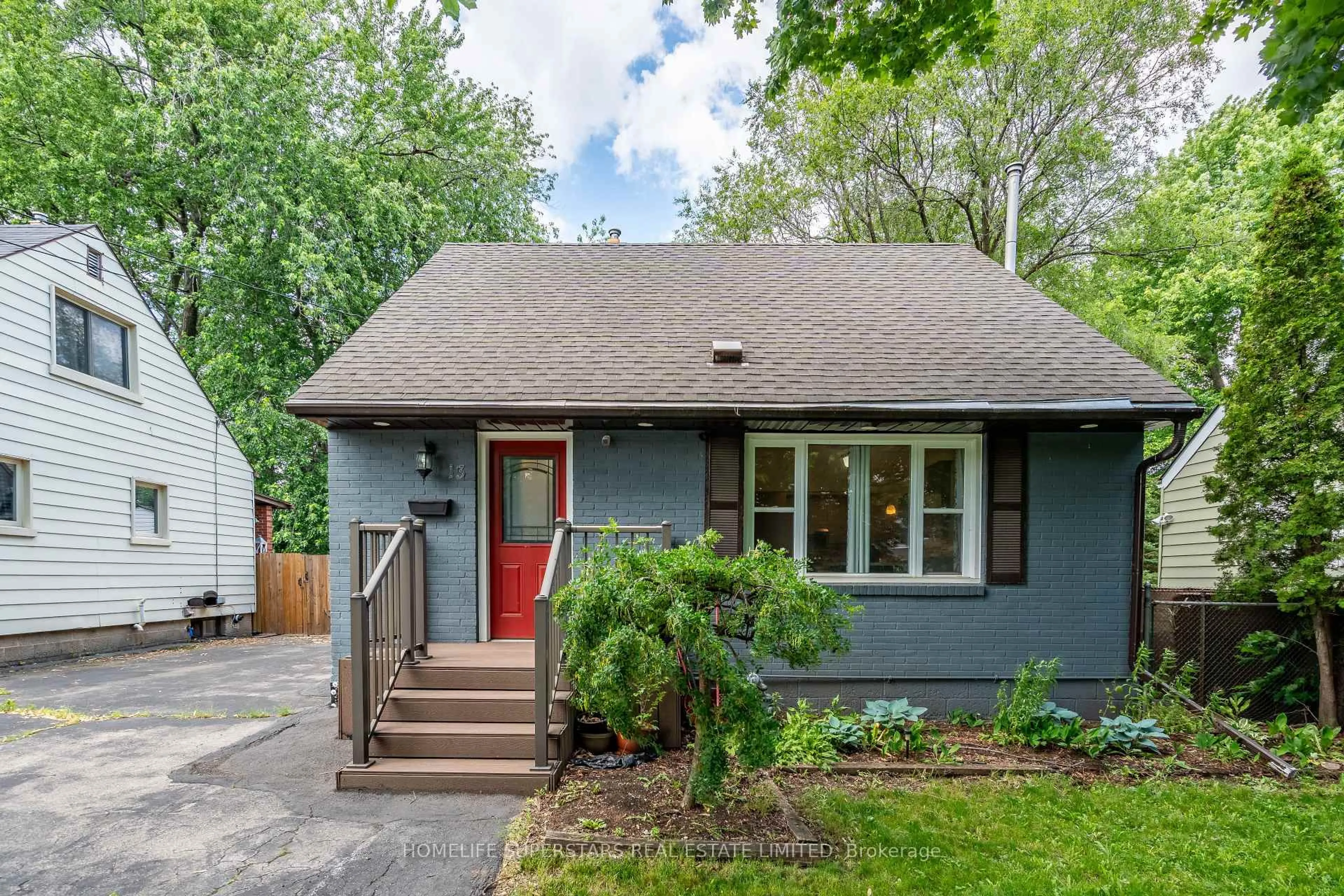 Home with vinyl exterior material, street for 13 Lewis St, Hamilton Ontario L8H 6C3