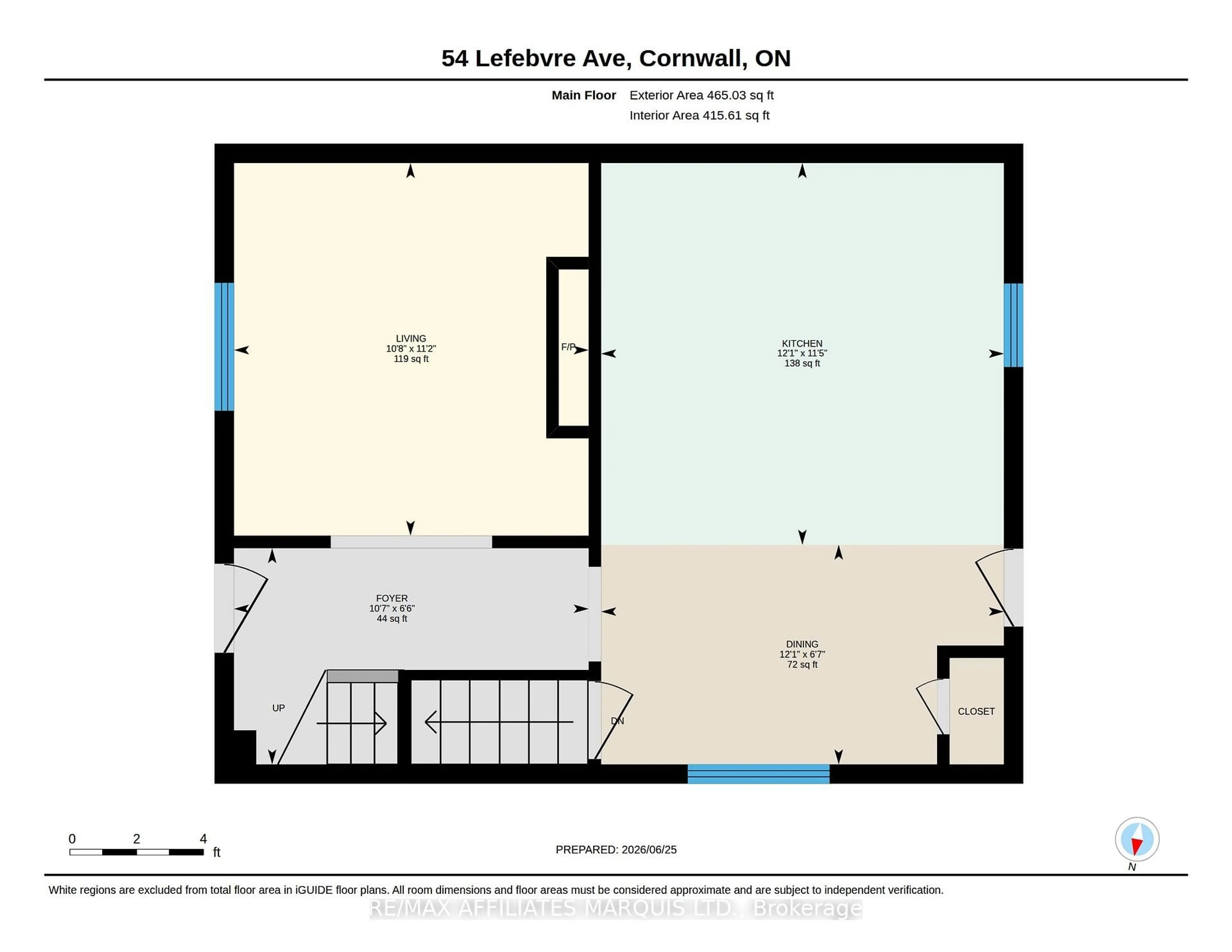 Floor plan for 54 Lefebvre Ave, Cornwall Ontario K6H 5G4