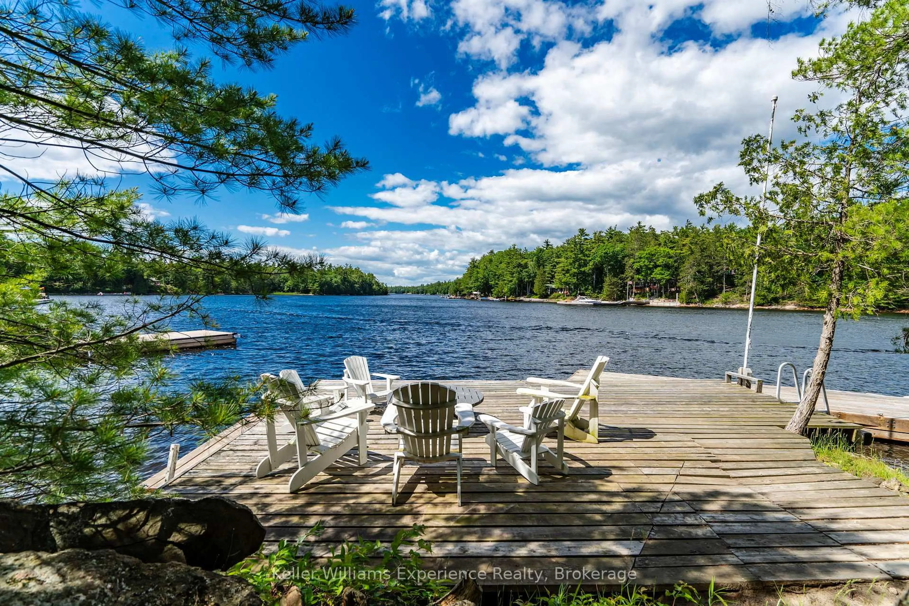 Patio, water/lake/river/ocean view for 588 Island 1040, Georgian Bay Ontario P0E 1E0