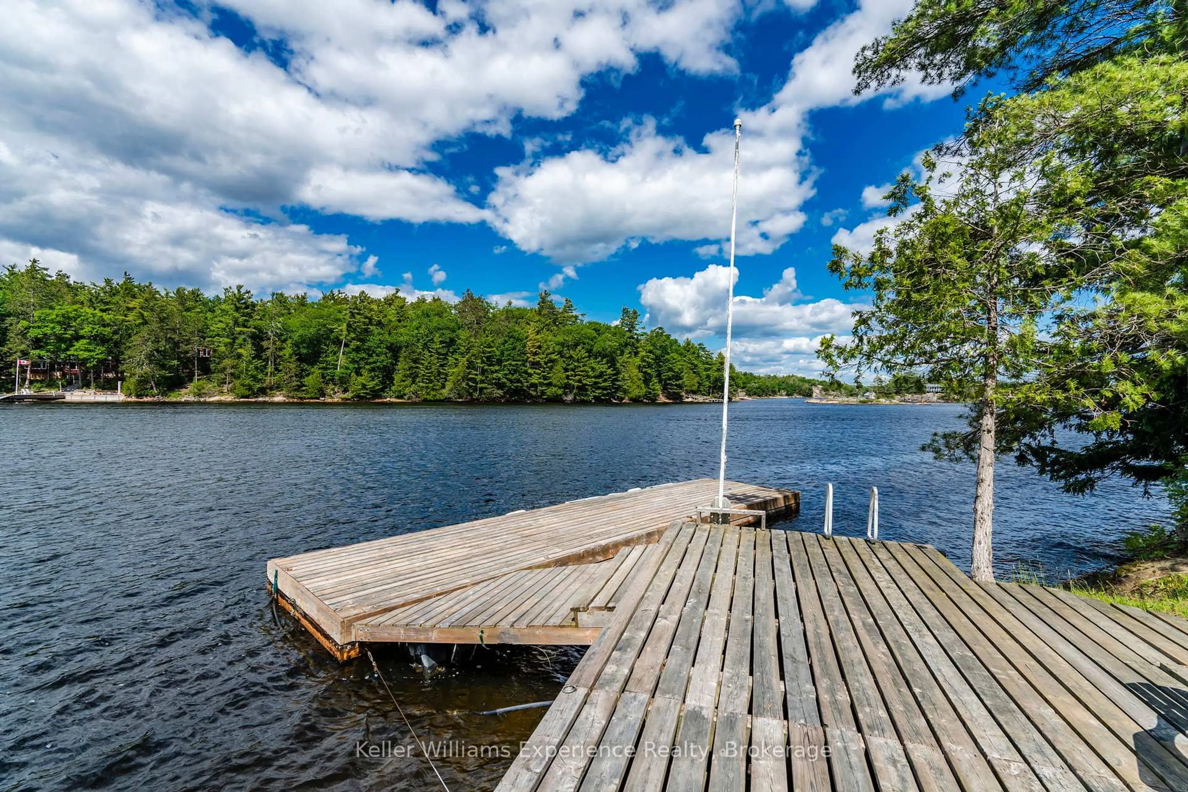 Patio, water/lake/river/ocean view for 588 Island 1040, Georgian Bay Ontario P0E 1E0