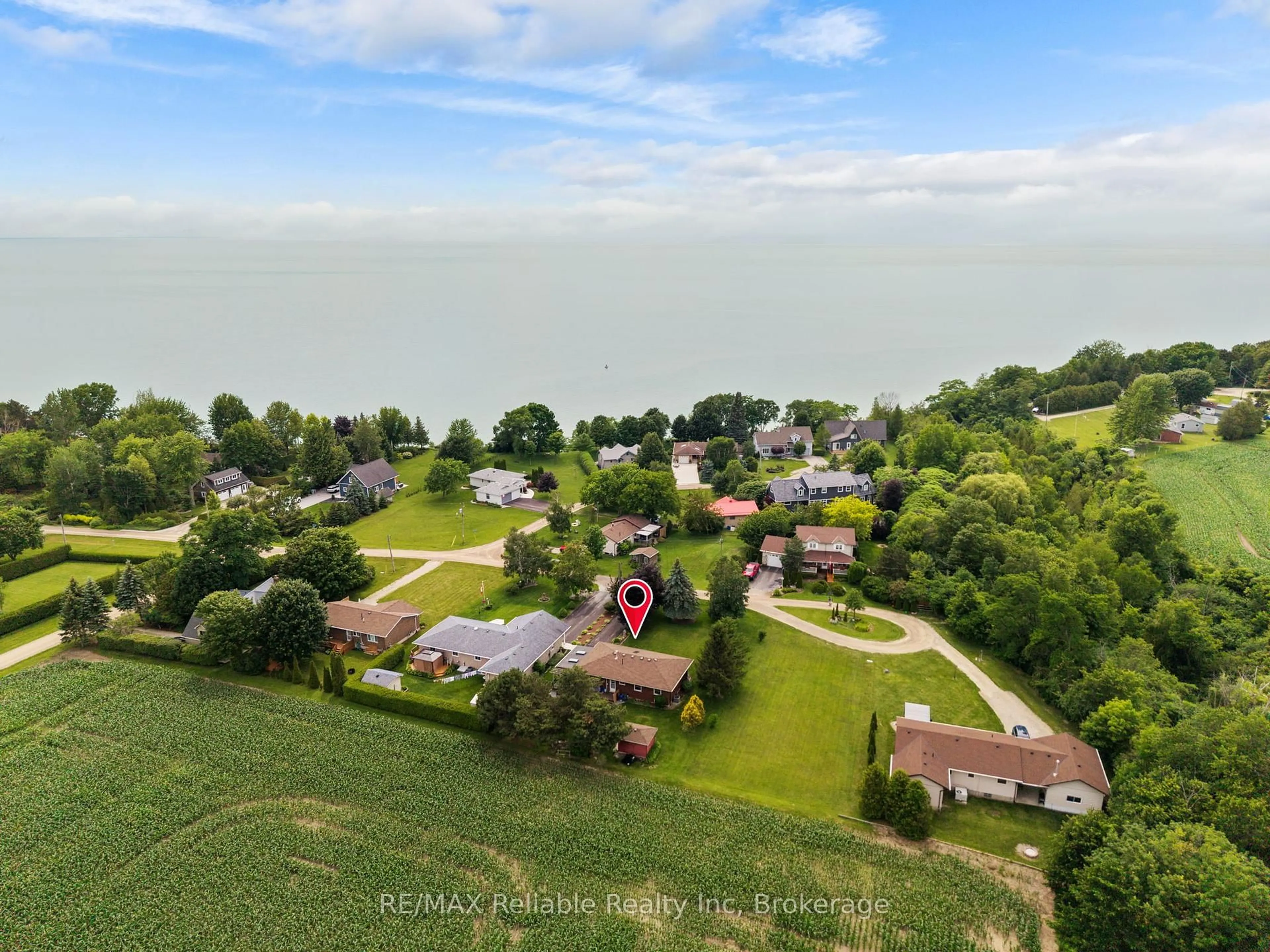 A pic from outside/outdoor area/front of a property/back of a property/a pic from drone, water/lake/river/ocean view for 73022 Claudette Dr, Bluewater Ontario N0M 2T0